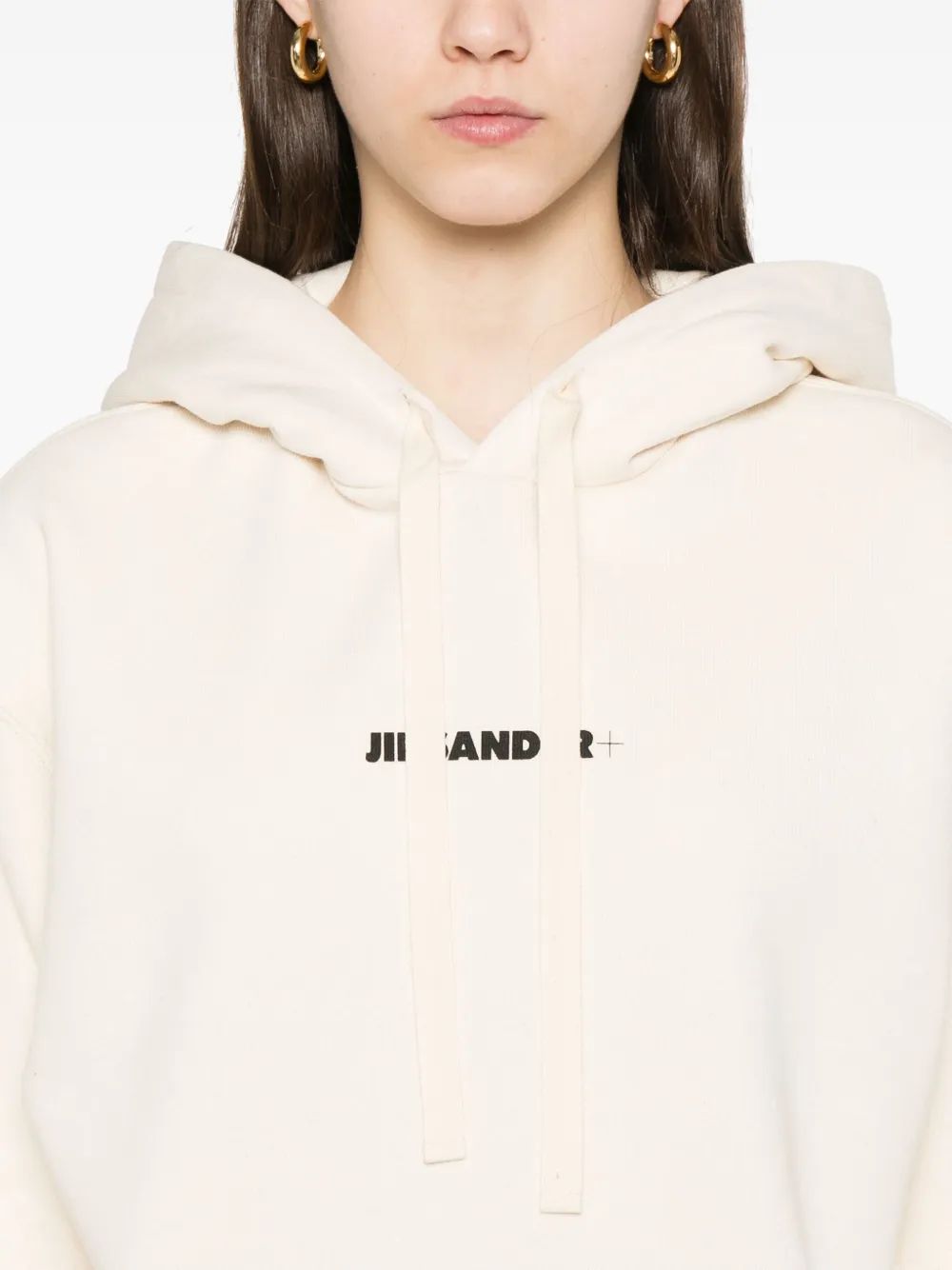 JIL SANDER Natural Logo Hoodie for Women - SS25 Collection