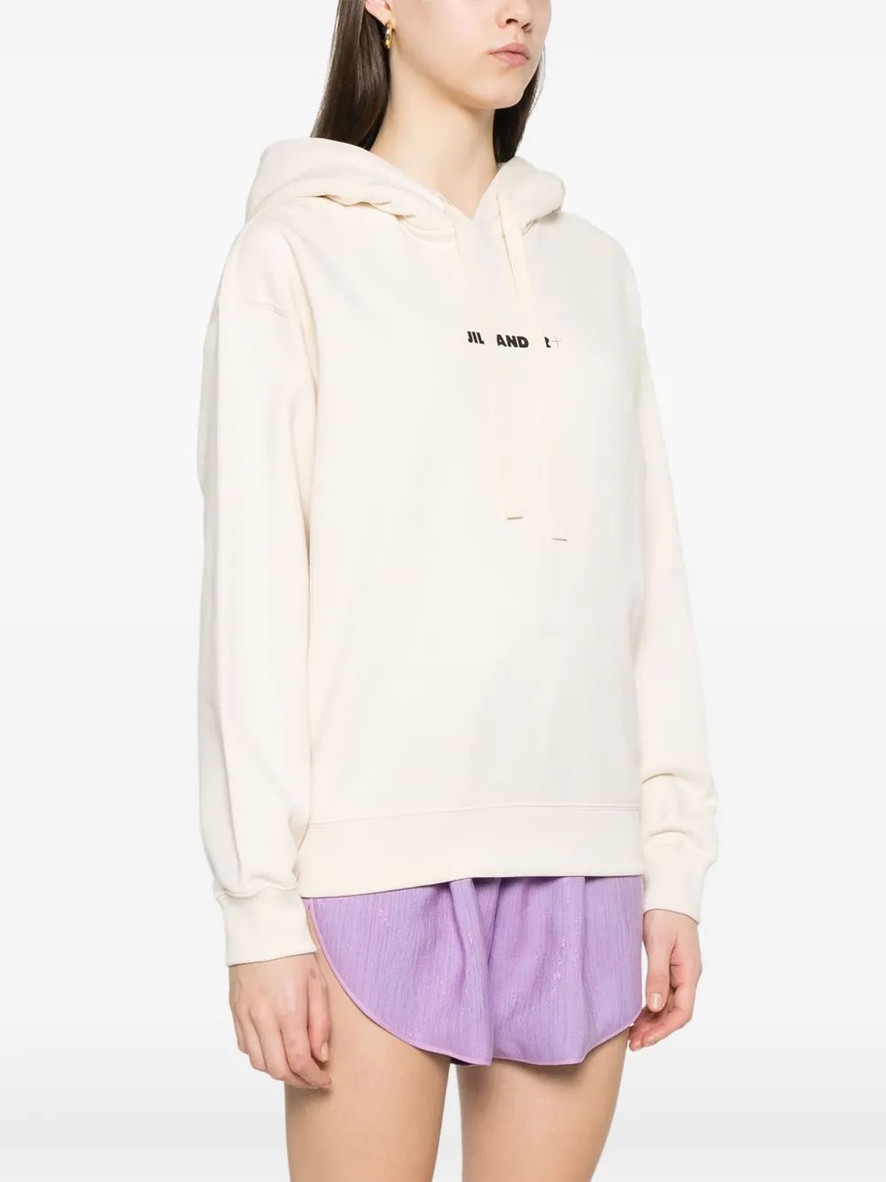 JIL SANDER Natural Logo Hoodie for Women - SS25 Collection
