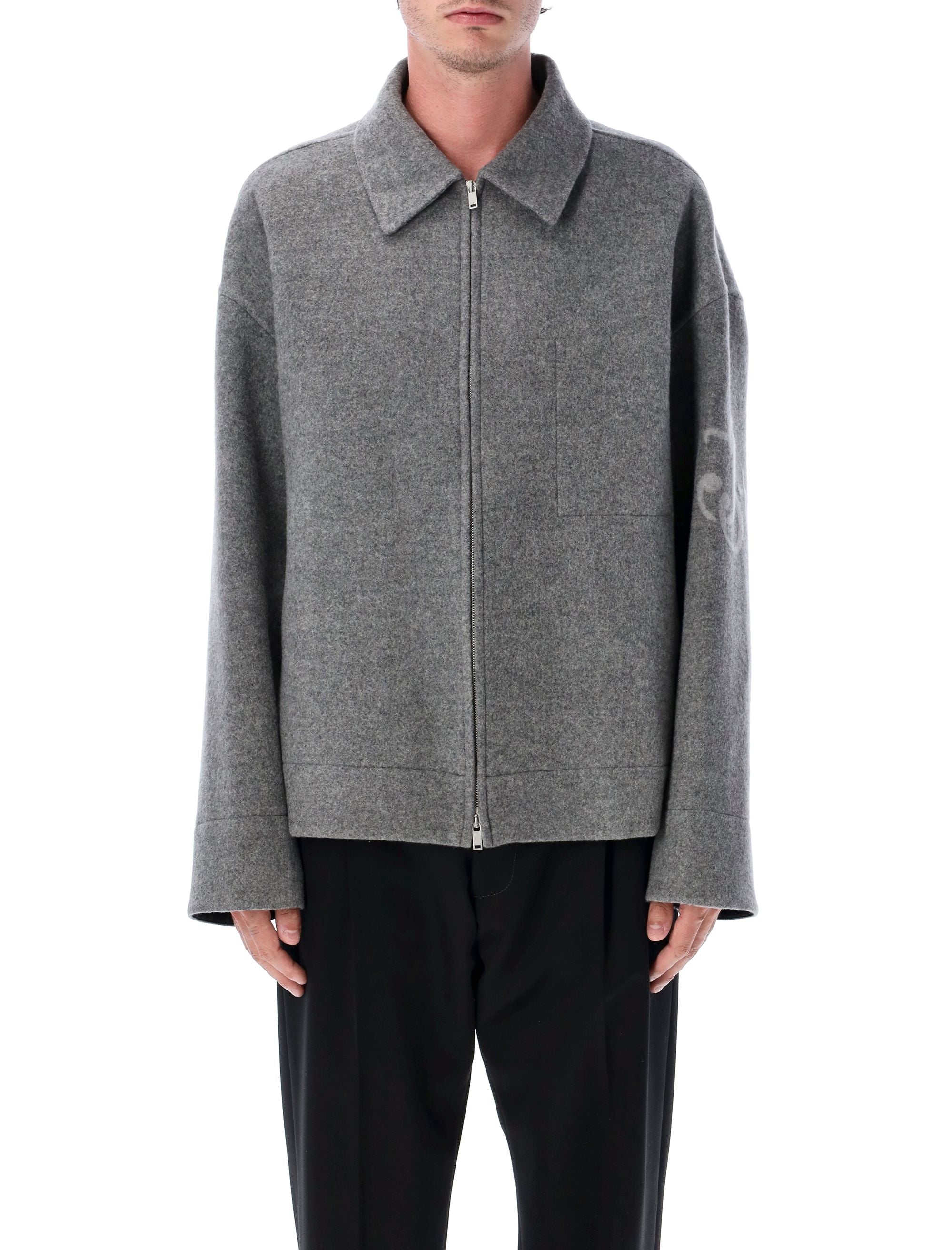 JIL SANDER Men's Wool Blouson Jacket