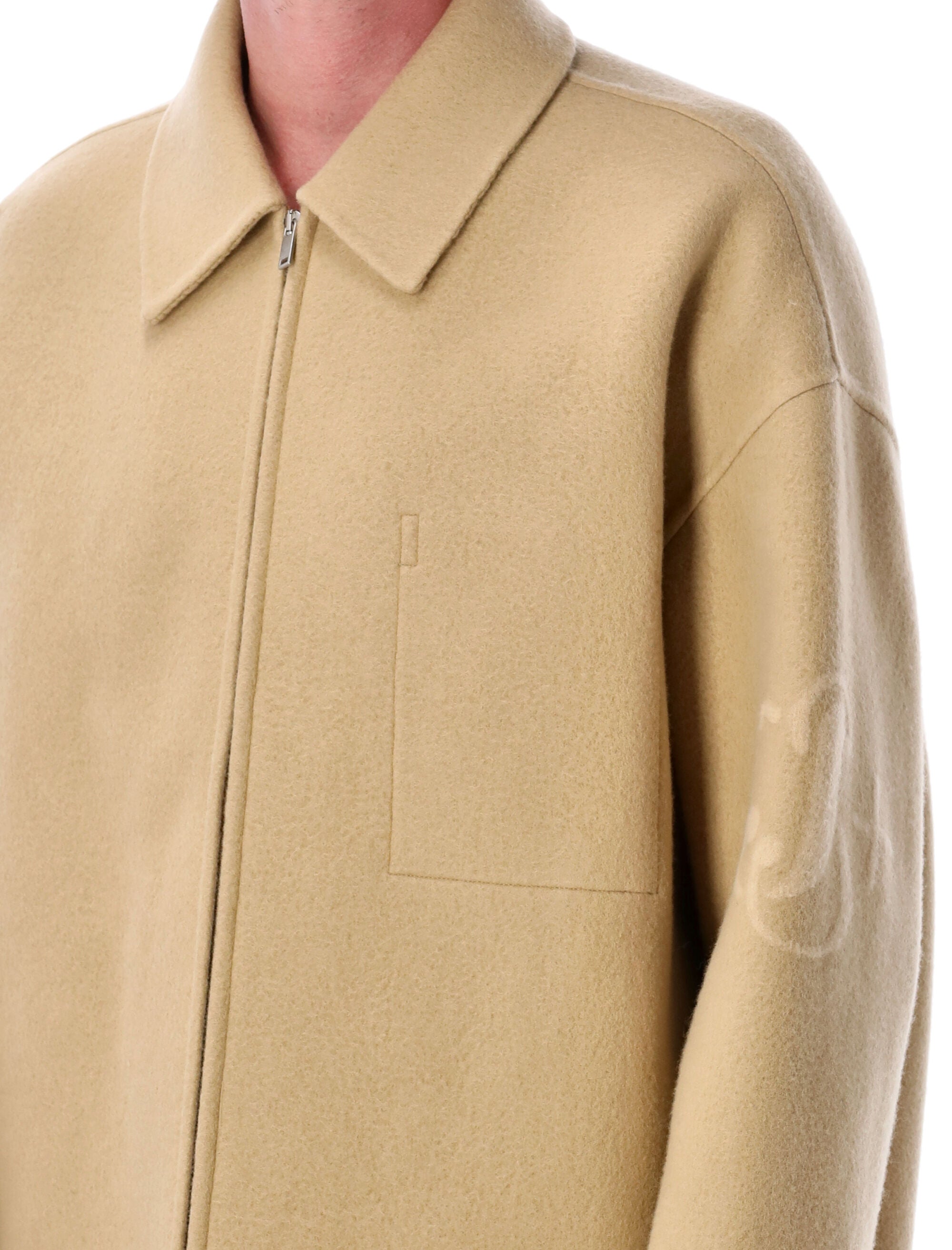 JIL SANDER Men's Wool Jacket - Relaxed Boxy Fit