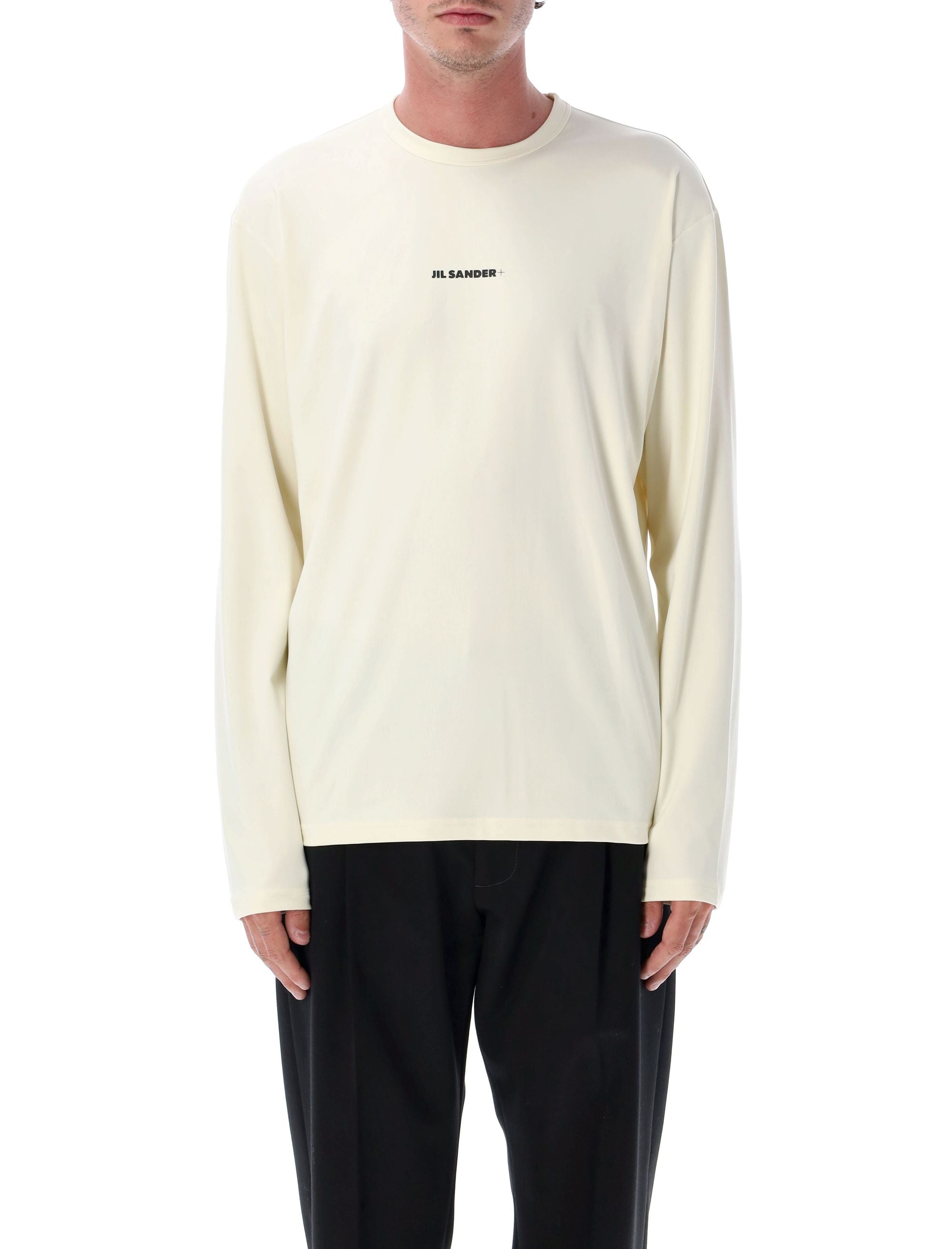 JIL SANDER Men's Long Sleeve Logo T-Shirt - Size L
