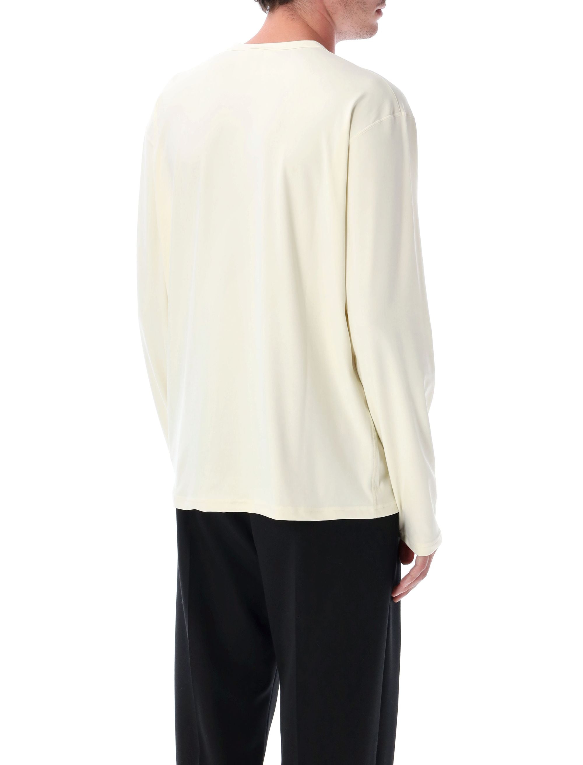 JIL SANDER Men's Long Sleeve Logo T-Shirt - Size L