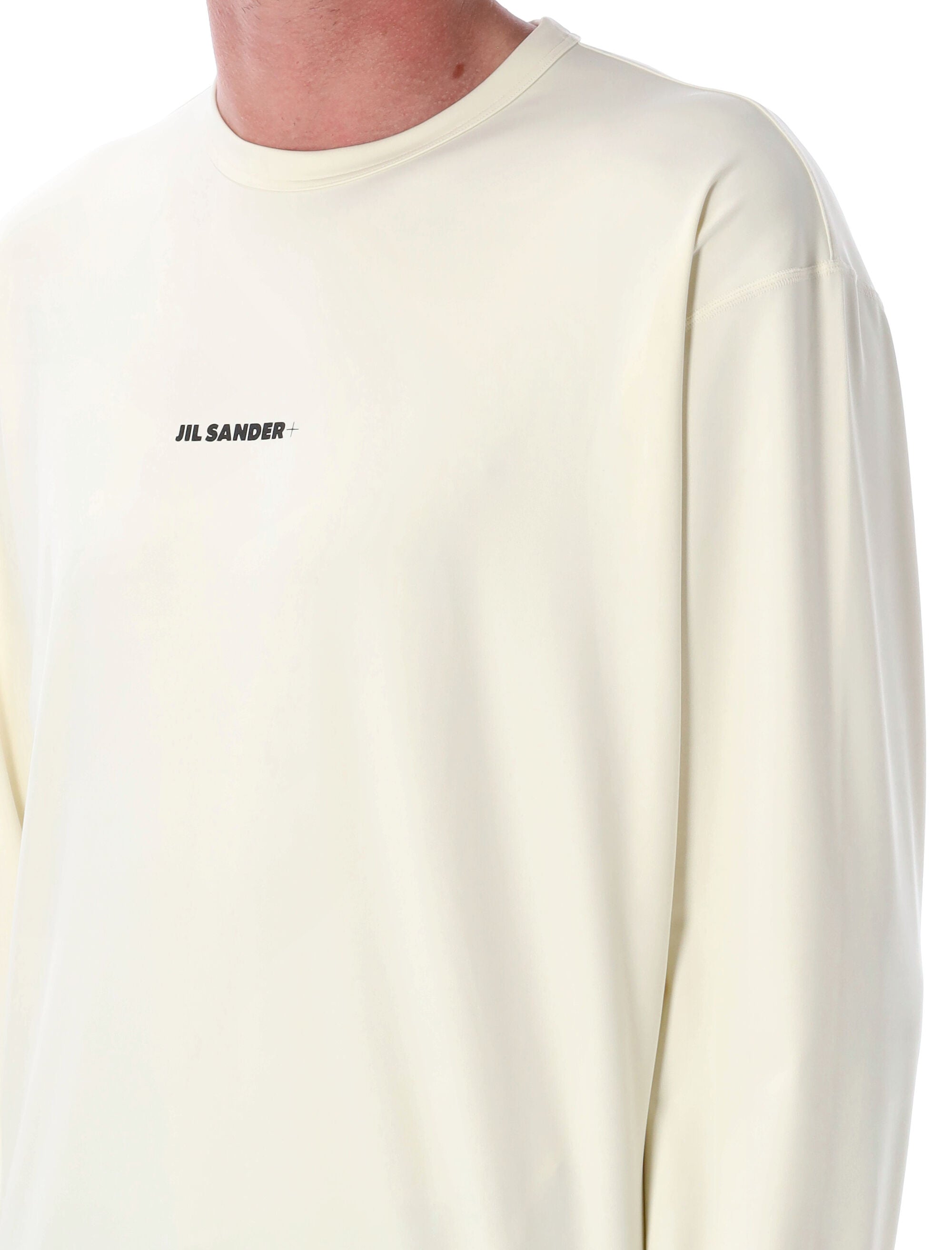 JIL SANDER Men's Long Sleeve Logo T-Shirt - Size L