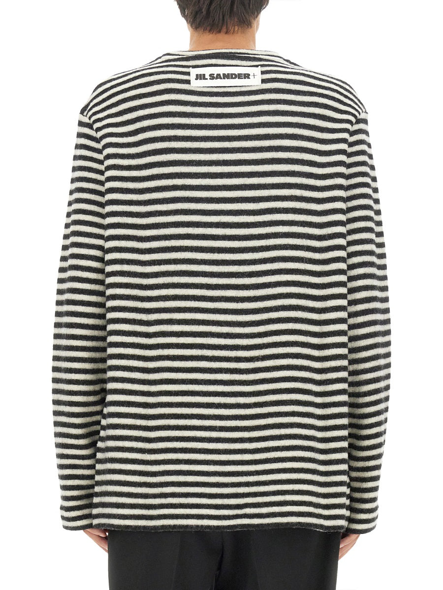 JIL SANDER Boxy Fit Striped Shirt - Size L