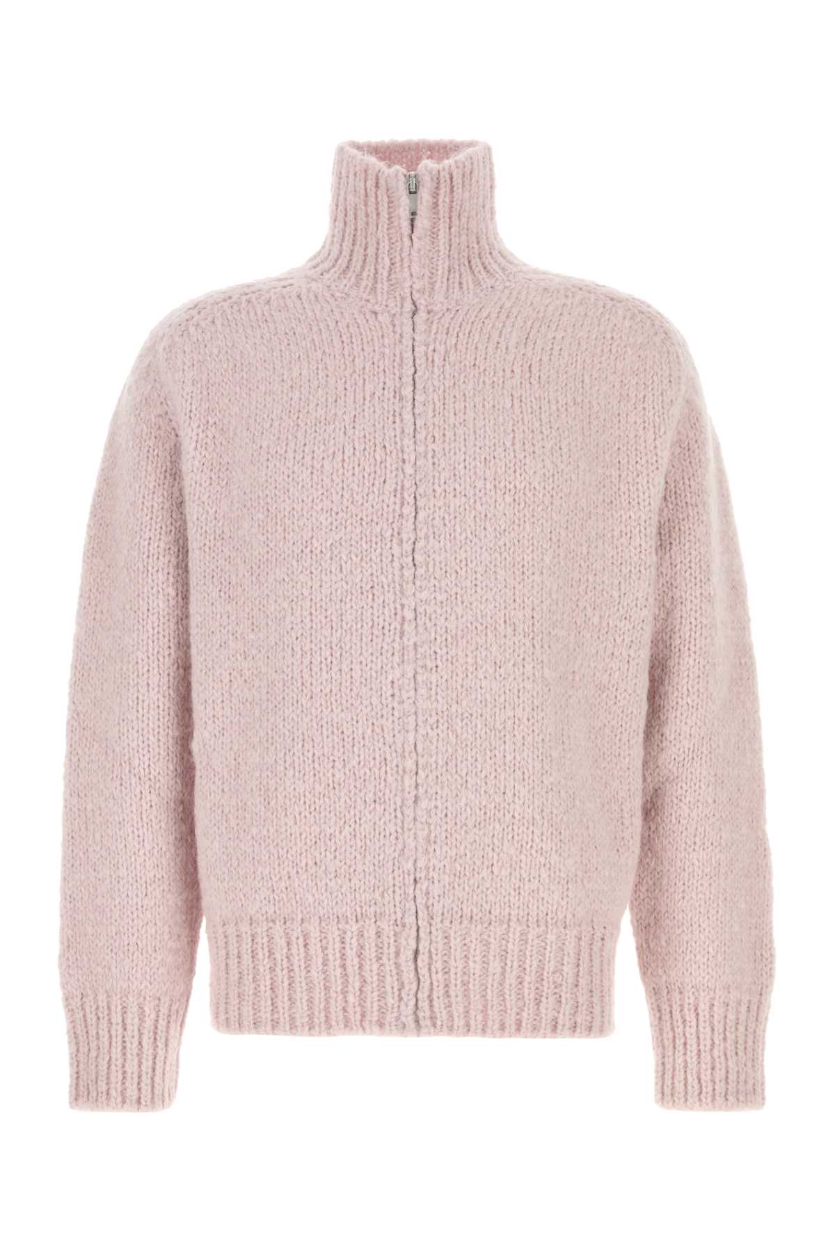 JIL SANDER Men's Mohair Blend Zip-Up Cardigan