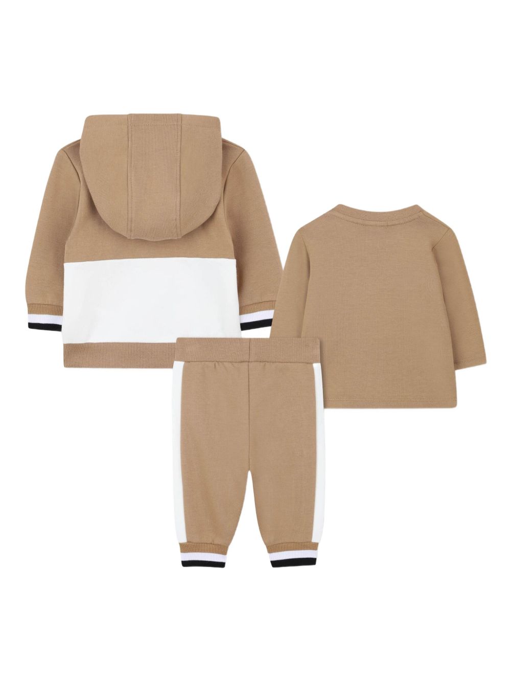 HUGO BOSS Color-Blocked Hooded Tracksuit Set for Boys