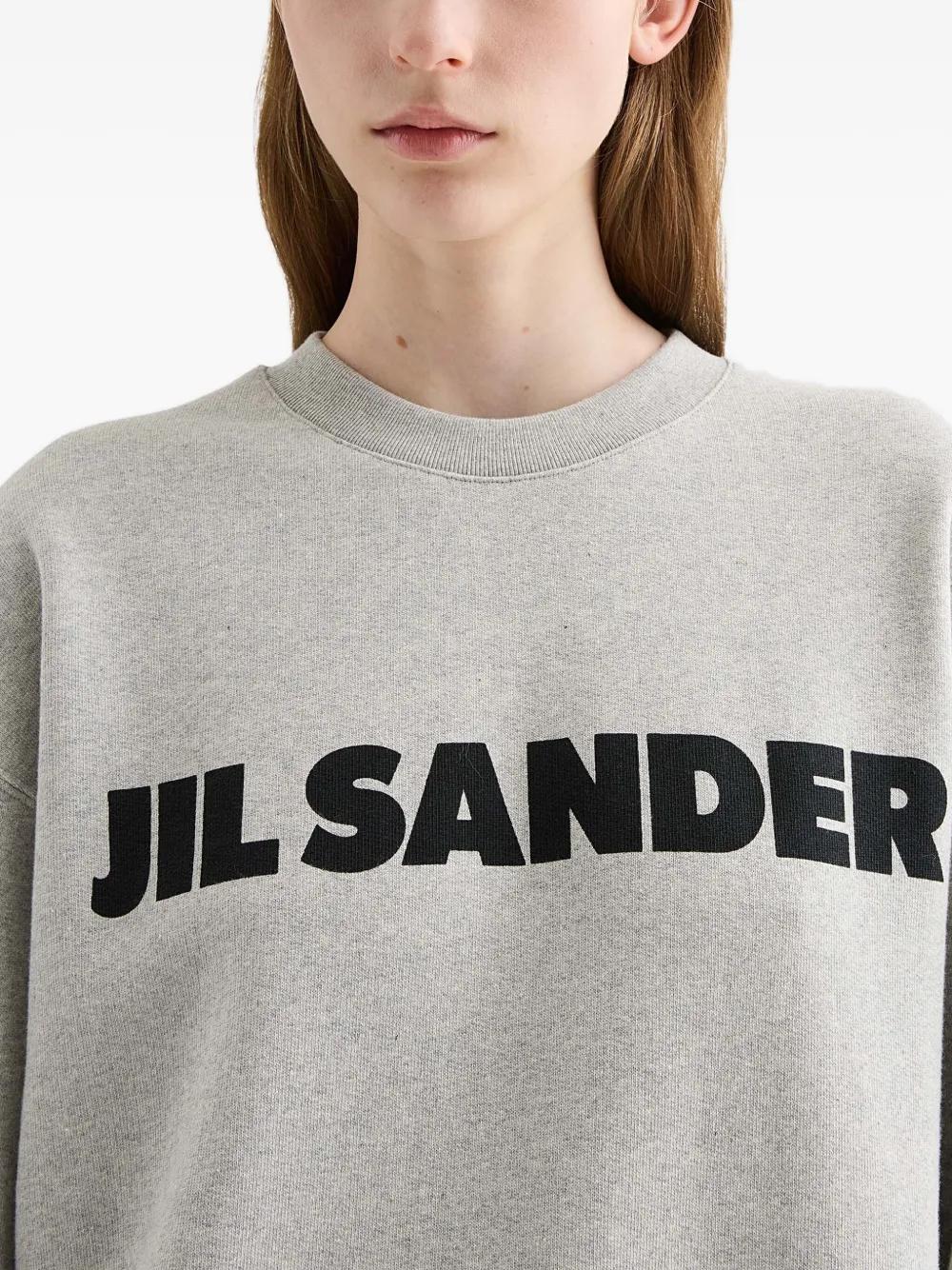 JIL SANDER Cotton Sweatshirt with Logo for Women