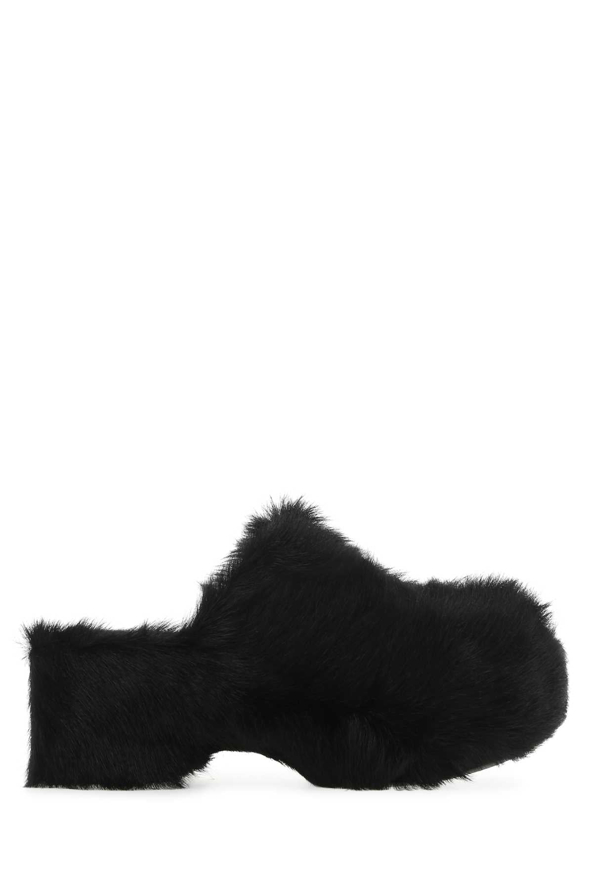 JIL SANDER Fur Clogs for Women