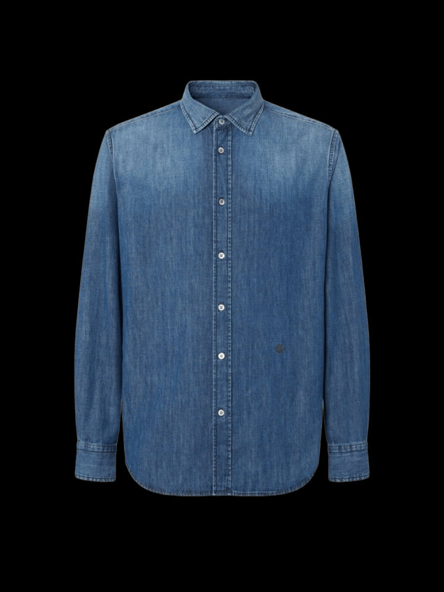 JACOB COHEN Classic Fit Lightweight Denim Shirt for Men