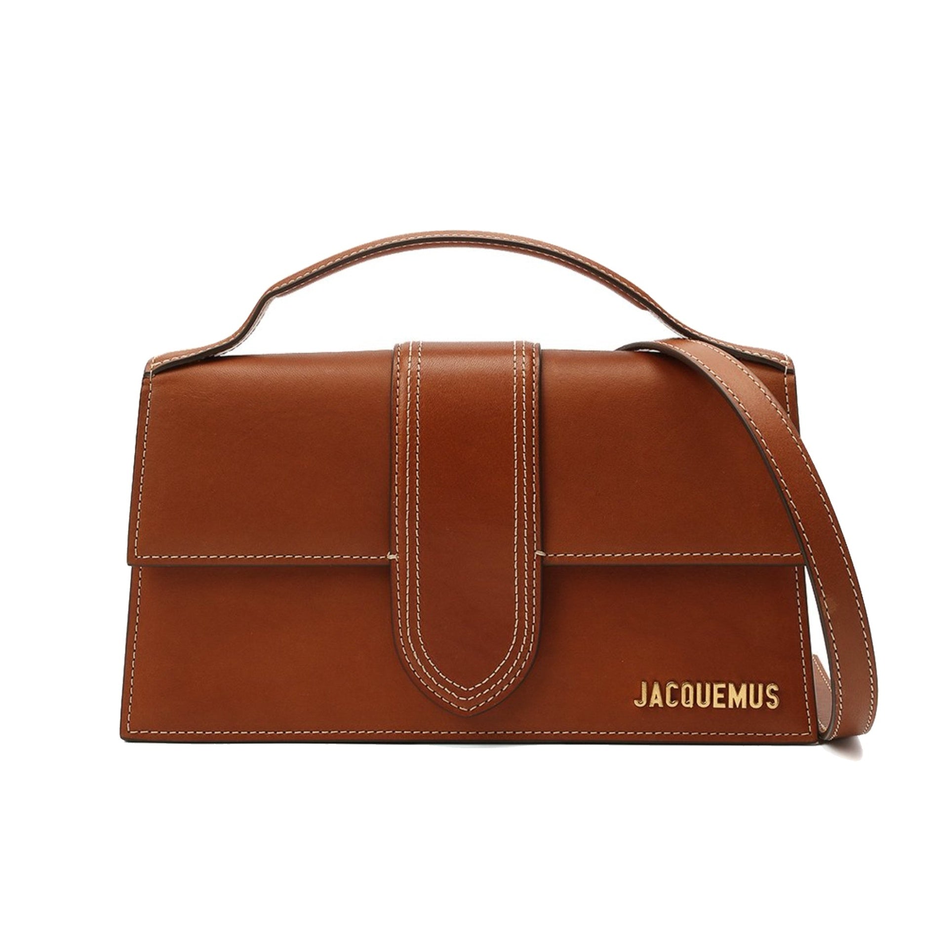 JACQUEMUS Mini Elegance Handbag with Flap Top - 23.5 cm