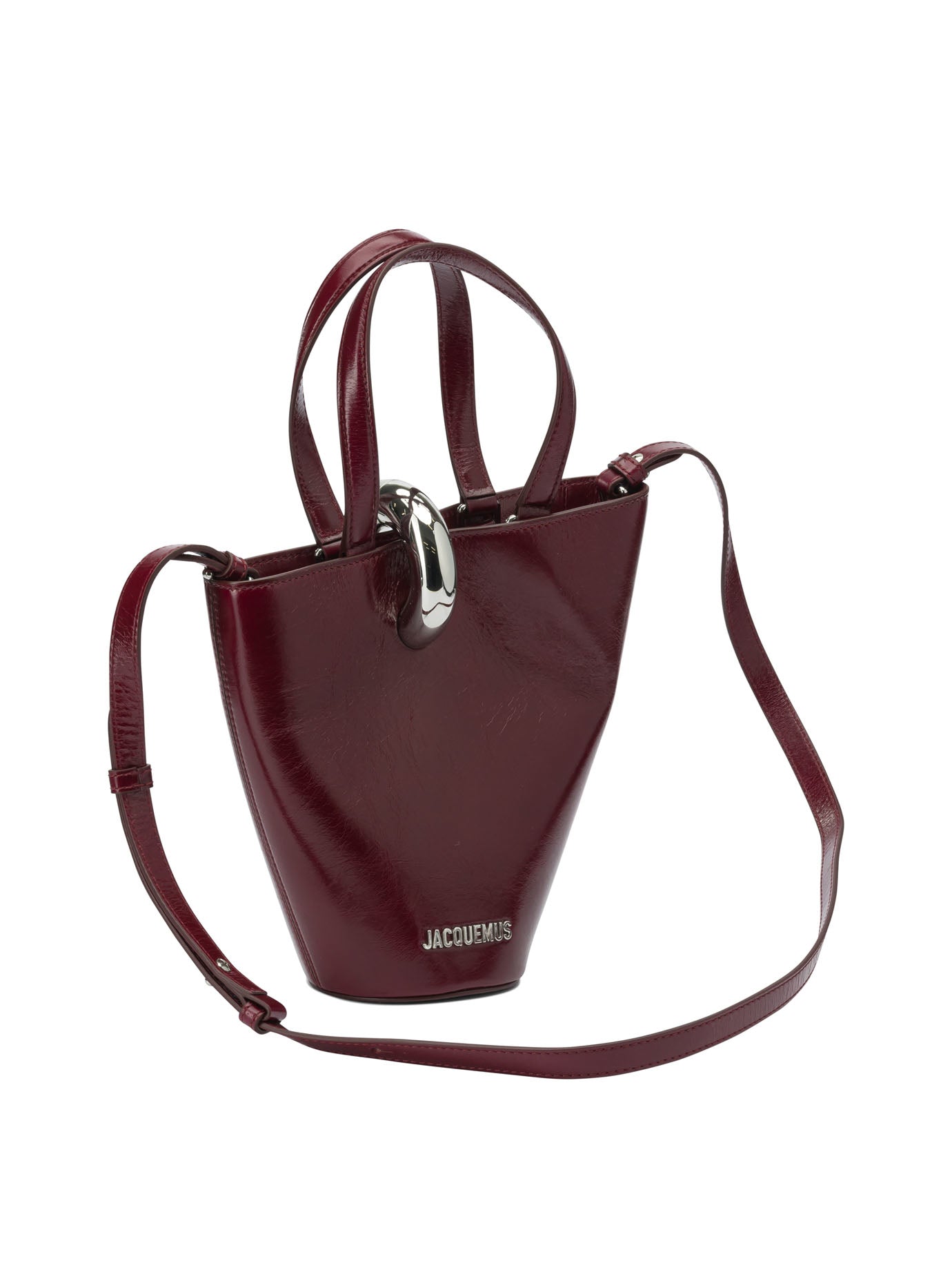 JACQUEMUS Mini Bucket Handbag with Asymmetrical Design