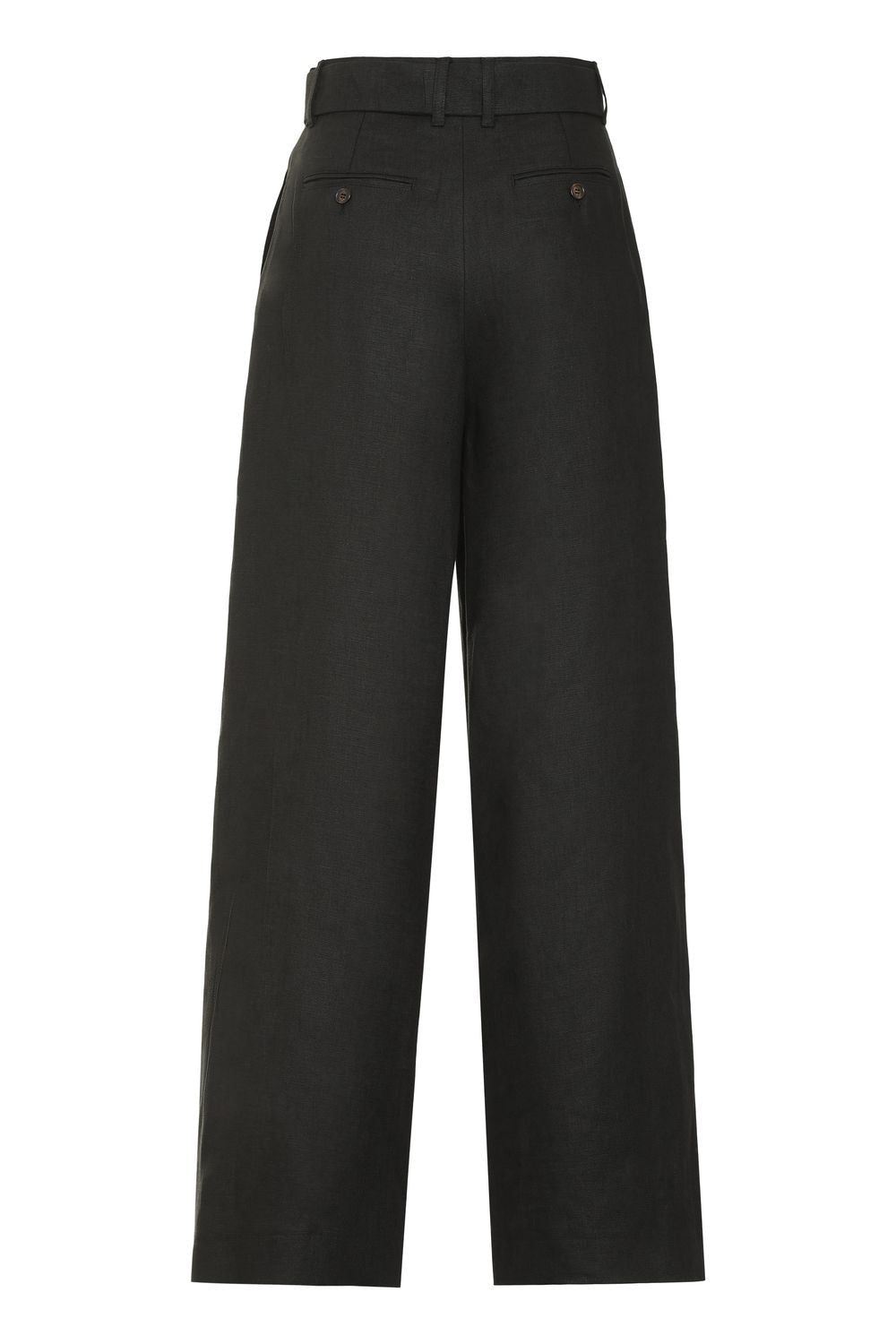 S MAX MARA Wide Leg Trousers with Coordinated Belt