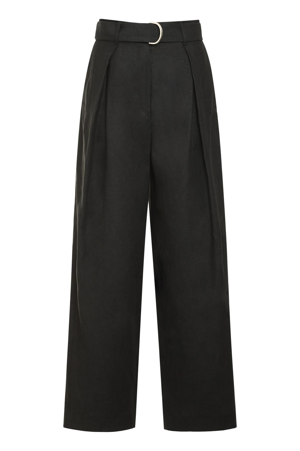 S MAX MARA Wide Leg Trousers with Coordinated Belt