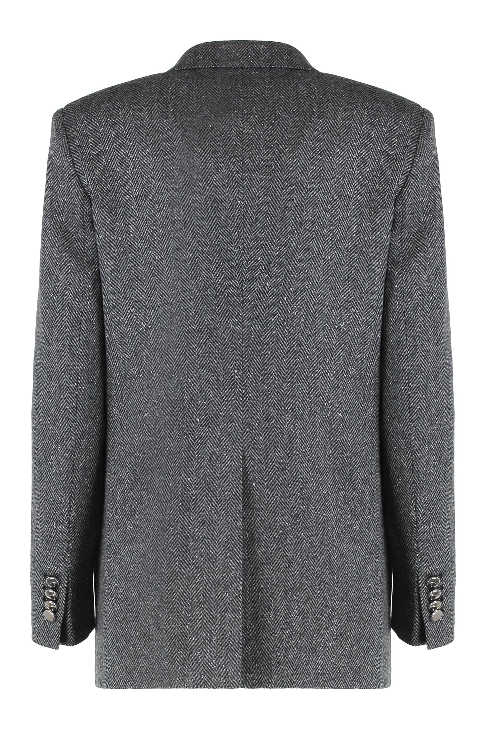 0205 TAGLIATORE Double-Breasted Houndstooth Jacket