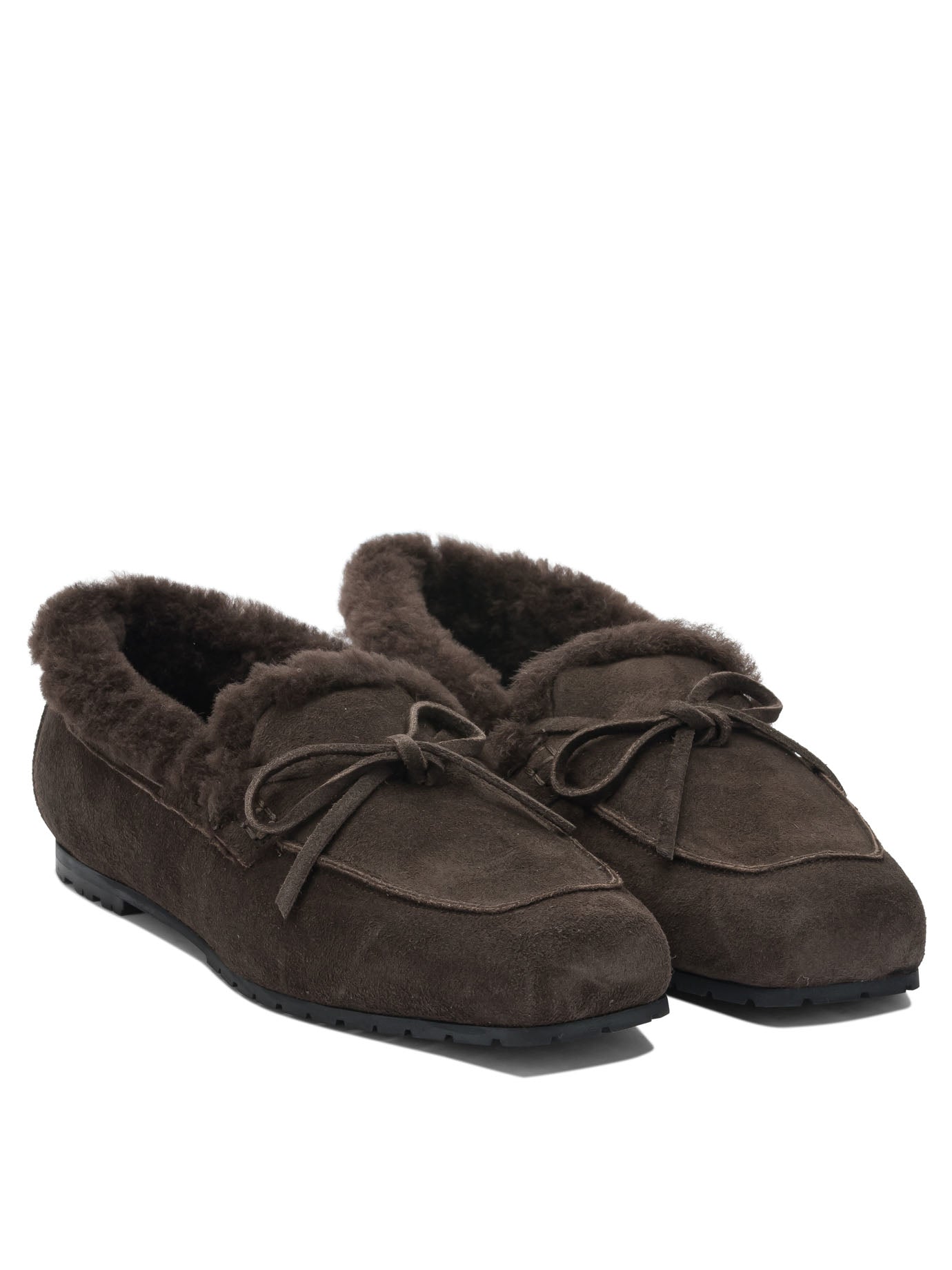 AEYDE Shearling Loafers