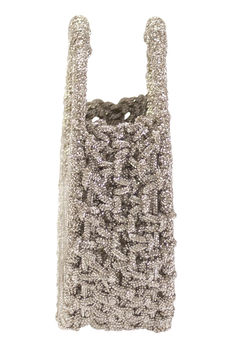 HIBOURAMA Mini Jewelled Handbag Studded with Crystals