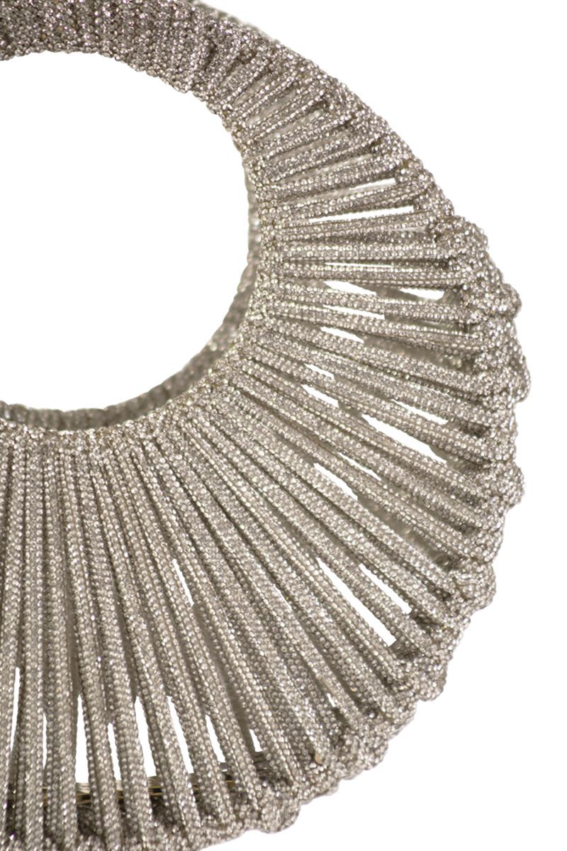 HIBOURAMA Mini Jewelled Handbag Studded with Crystals