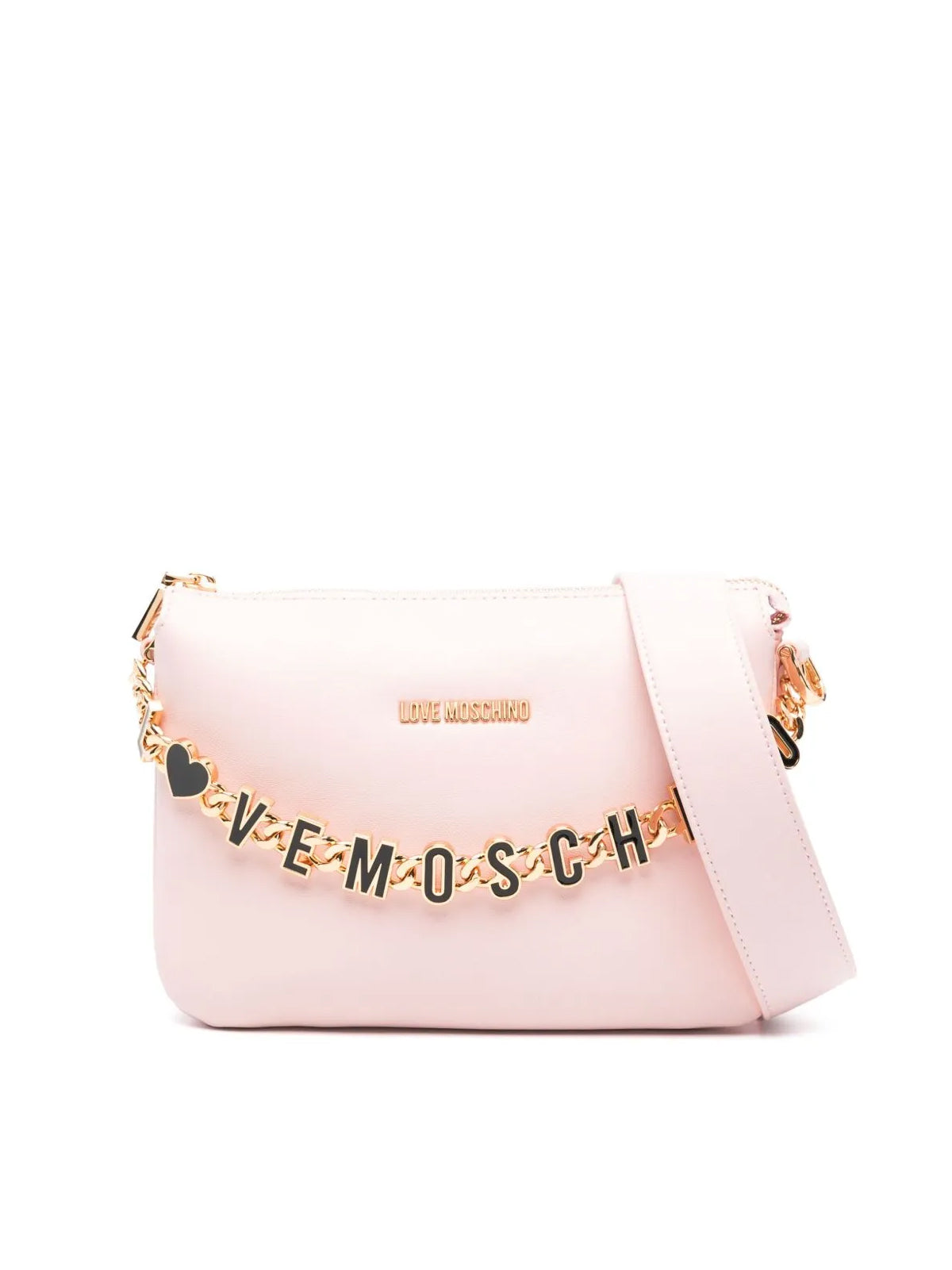 MOSCHINO COUTURE Chain Link Logo Mini Shoulder Handbag 24x11x6 cm