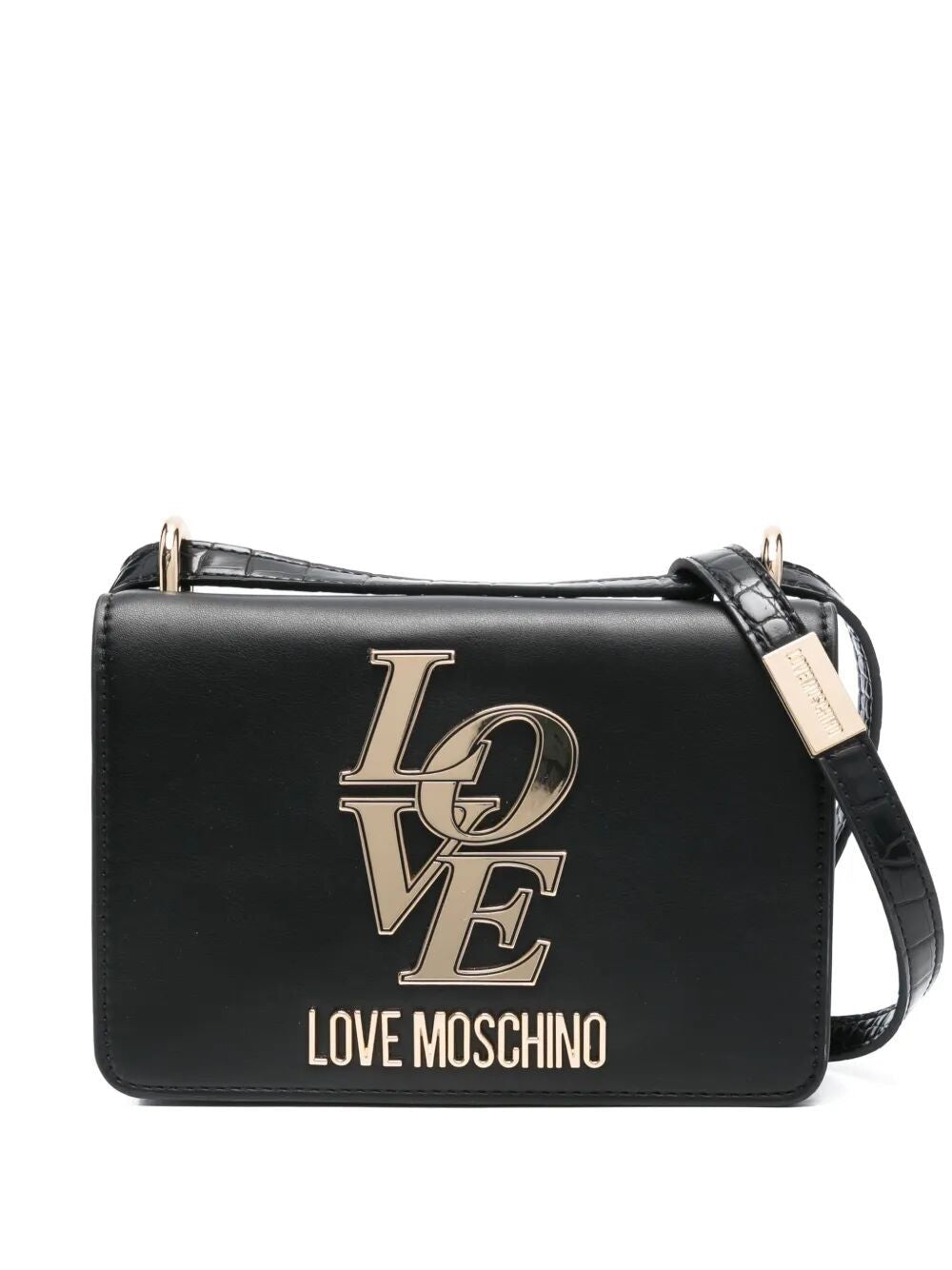 LOVE MOSCHINO Logo Plaque Crossbody Mini Handbag