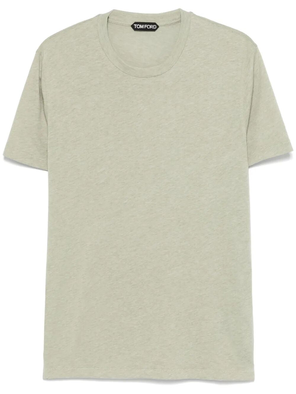 TOM FORD Cotton Blend Melange Crew Neck T-Shirt