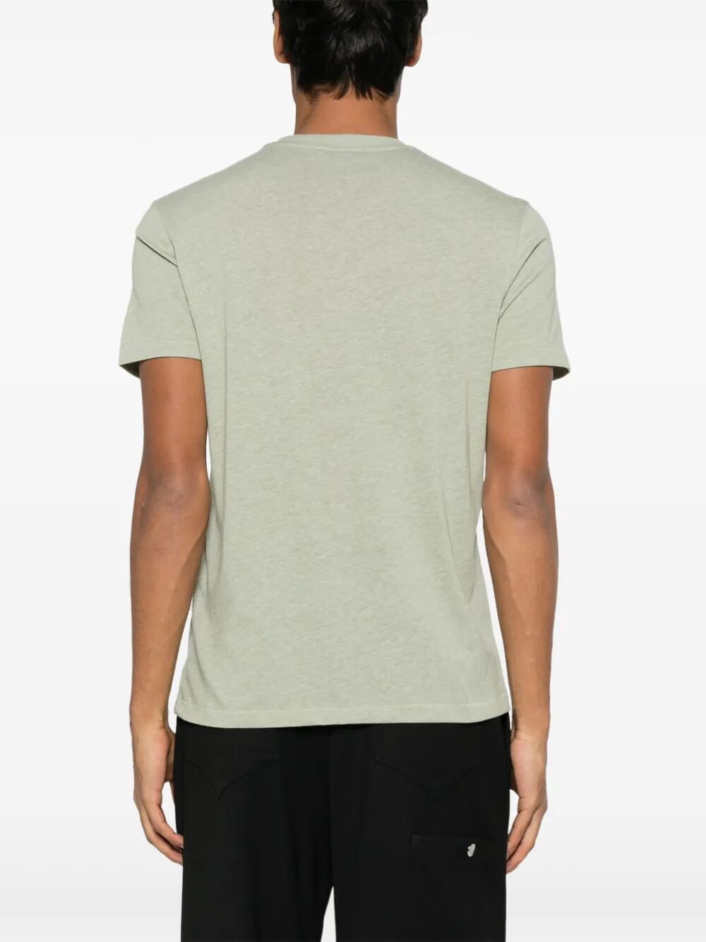 TOM FORD Cotton Blend Melange Crew Neck T-Shirt