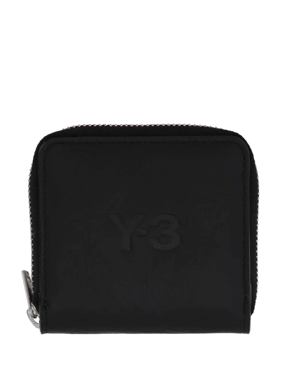 Y-3 Mini Zip-Around Leather Wallet for Men