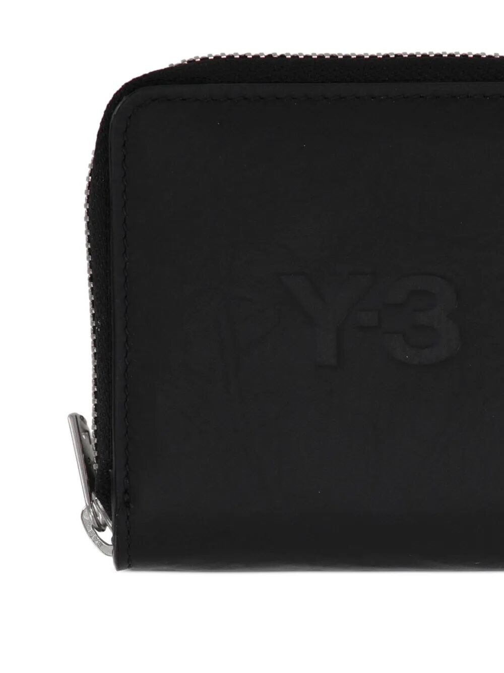 Y-3 Mini Zip-Around Leather Wallet for Men