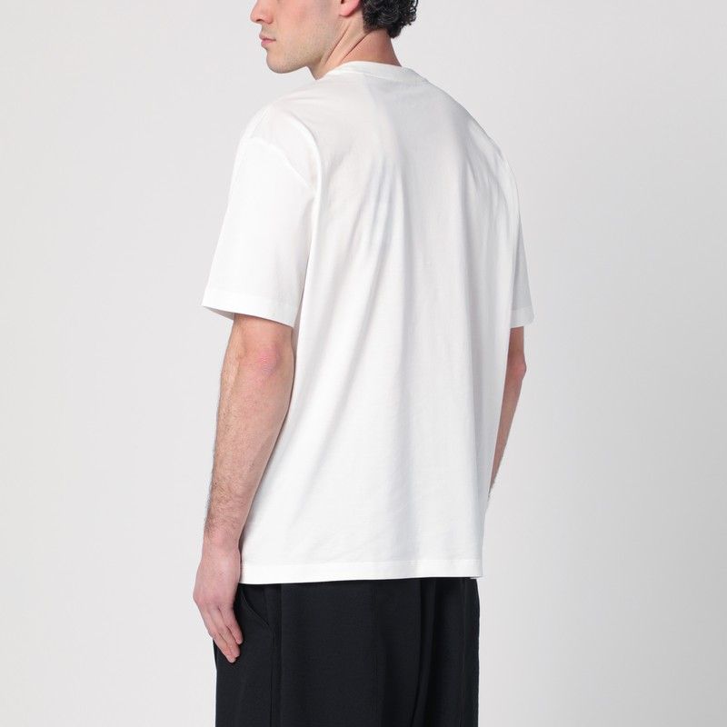 Y-3 Cotton Crew-Neck T-Shirt with Logo for Men