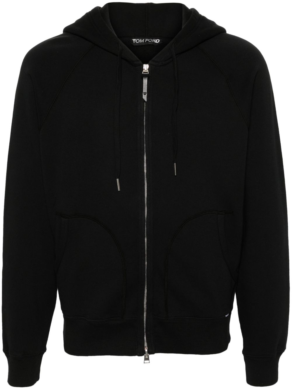TOM FORD Men's Cotton Zip-Up Hoodie - Size 48