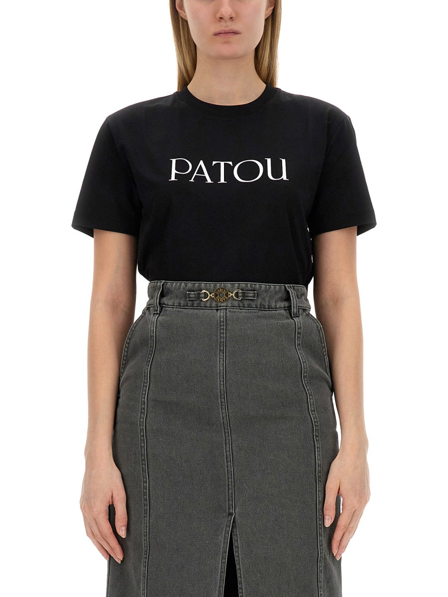 PATOU Logo Print T-Shirt - Regular Fit, Size S