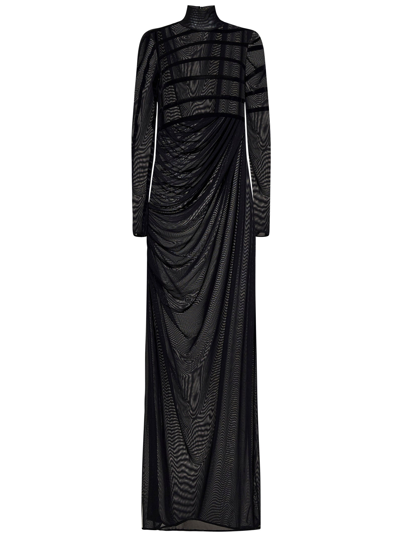 JEAN PAUL GAULTIER Elegant Striped Long Dress Size 42 IT