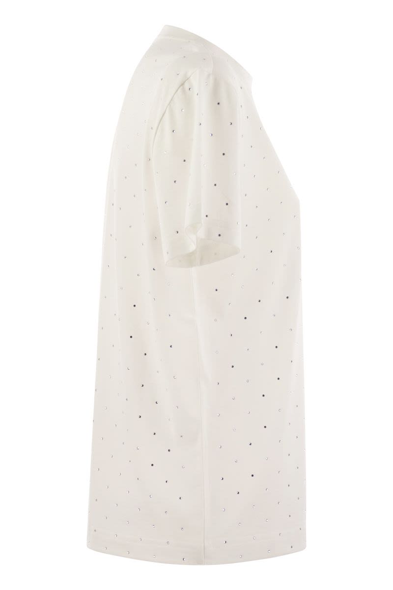 FABIANA FILIPPI Short-Sleeve Embroidered T-Shirt