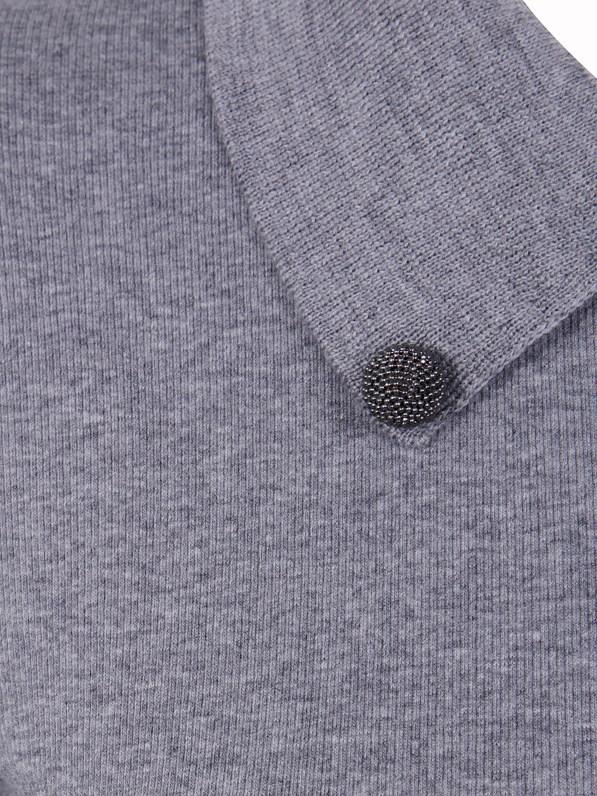 FABIANA FILIPPI Short Sleeve T-Shirt with Knit Collar and Pins