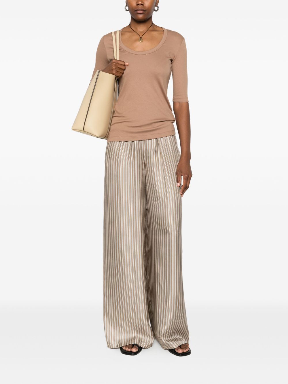 FABIANA FILIPPI Cotton V-Necked Top