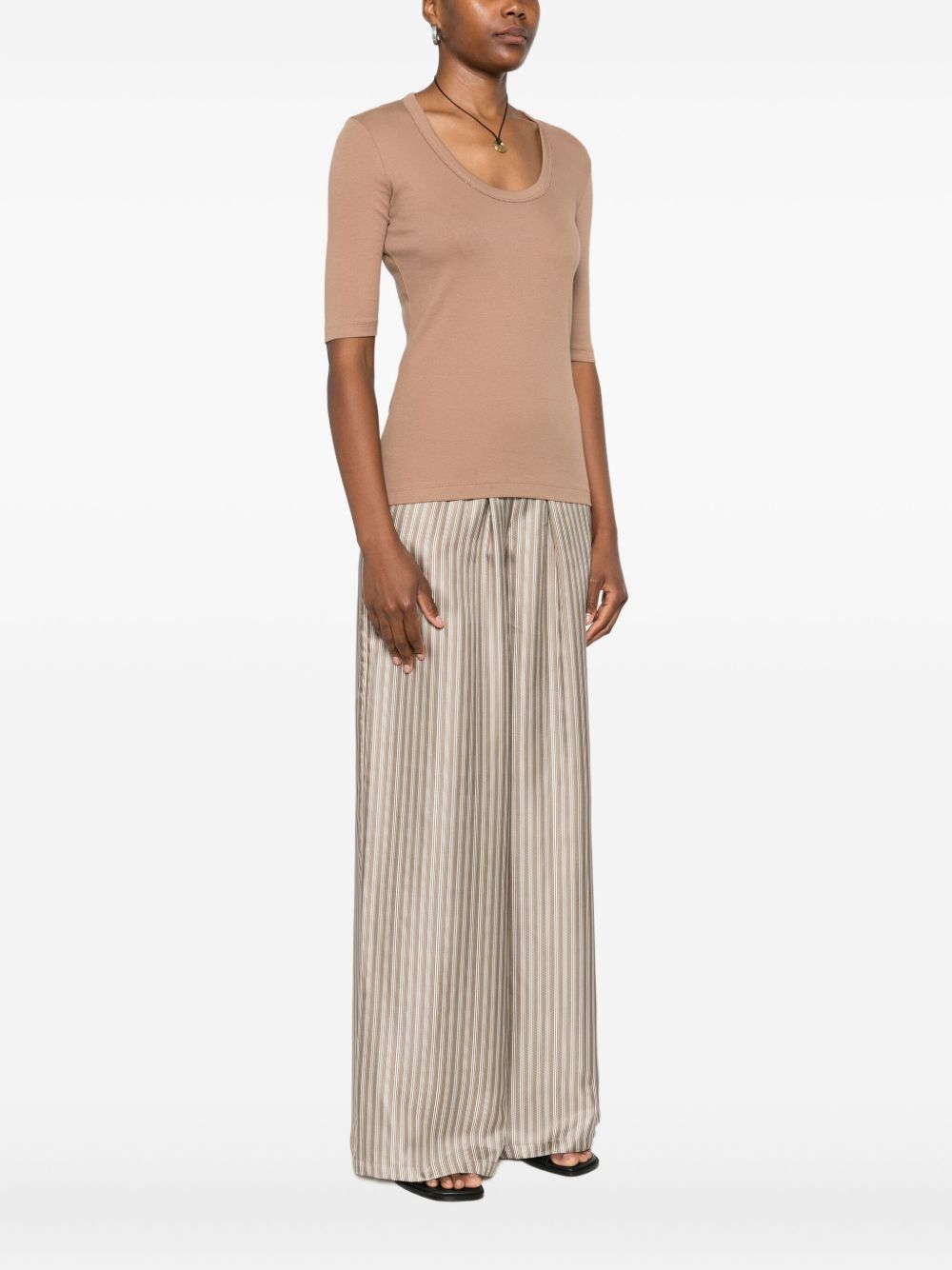 FABIANA FILIPPI Cotton V-Necked Top