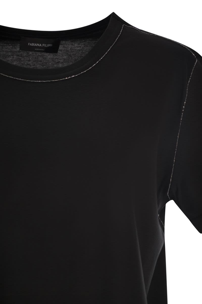 FABIANA FILIPPI Effortless Diamond Thread T-Shirt