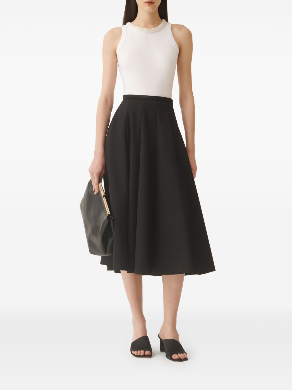 FABIANA FILIPPI Comfortable Cotton Blend Tee with Sequin Embellishment for Women