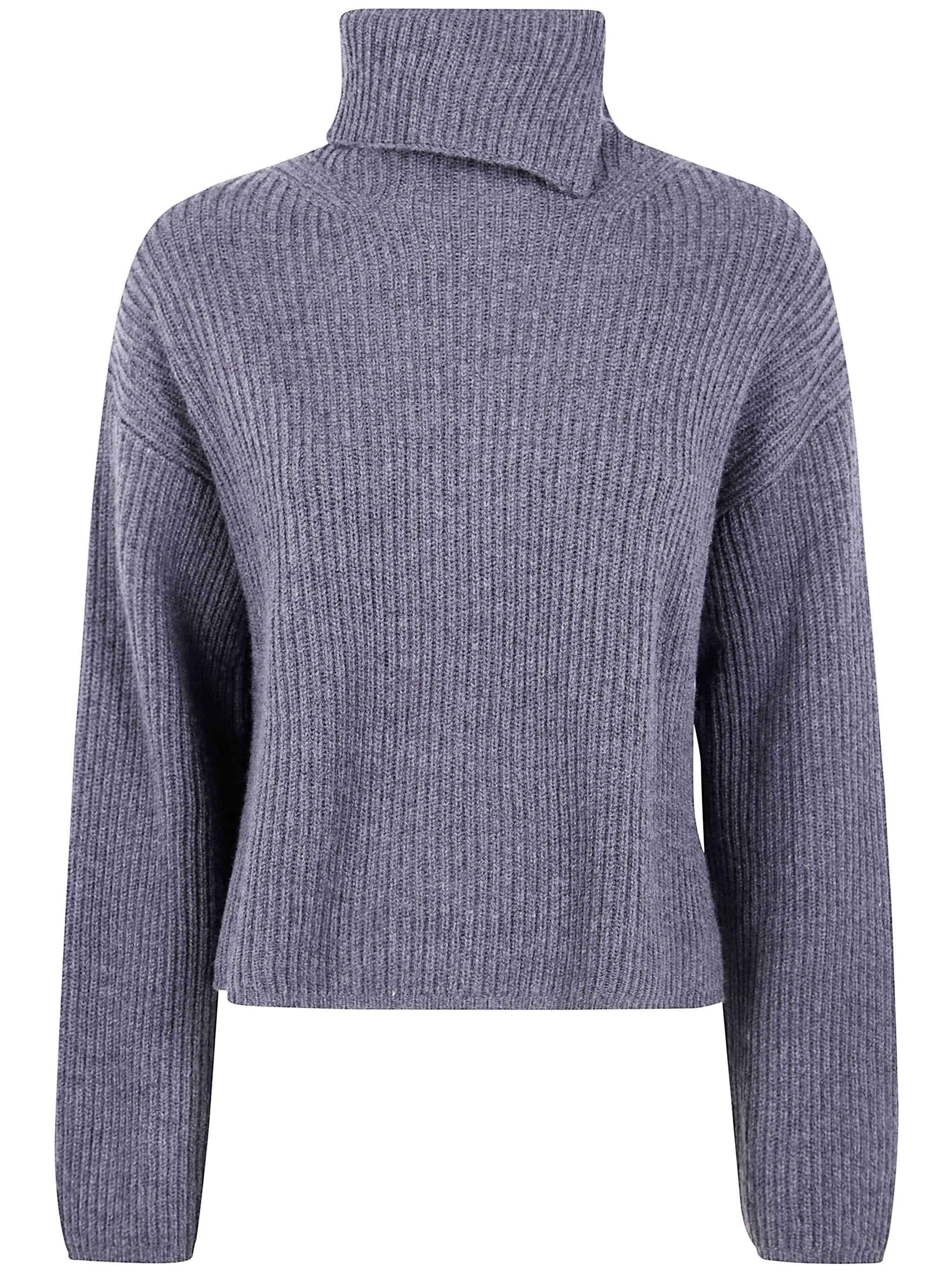 JOSEPH High Neck Long Sleeve Cardigan - Lightweight Knit