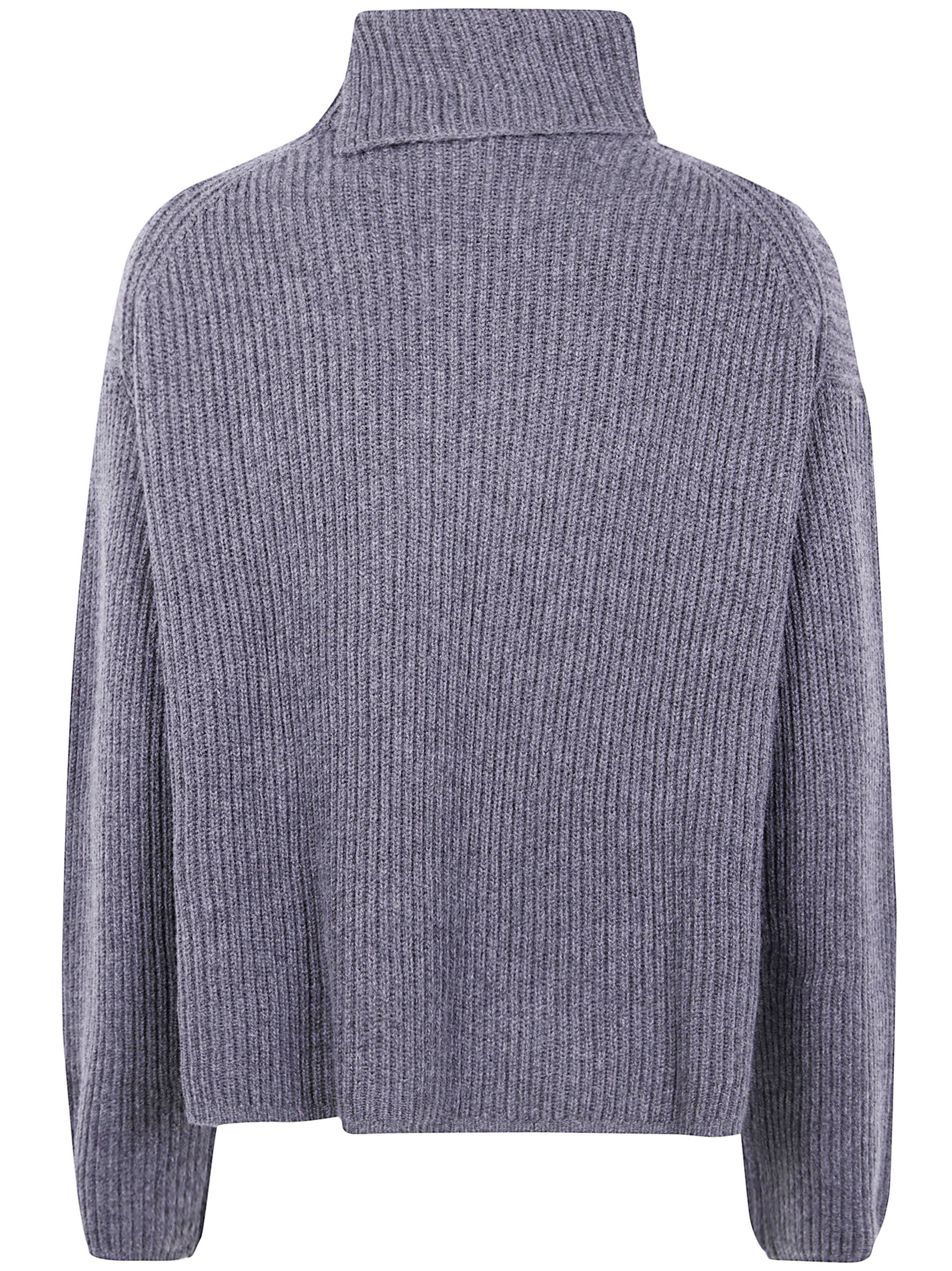 JOSEPH High Neck Long Sleeve Cardigan - Lightweight Knit