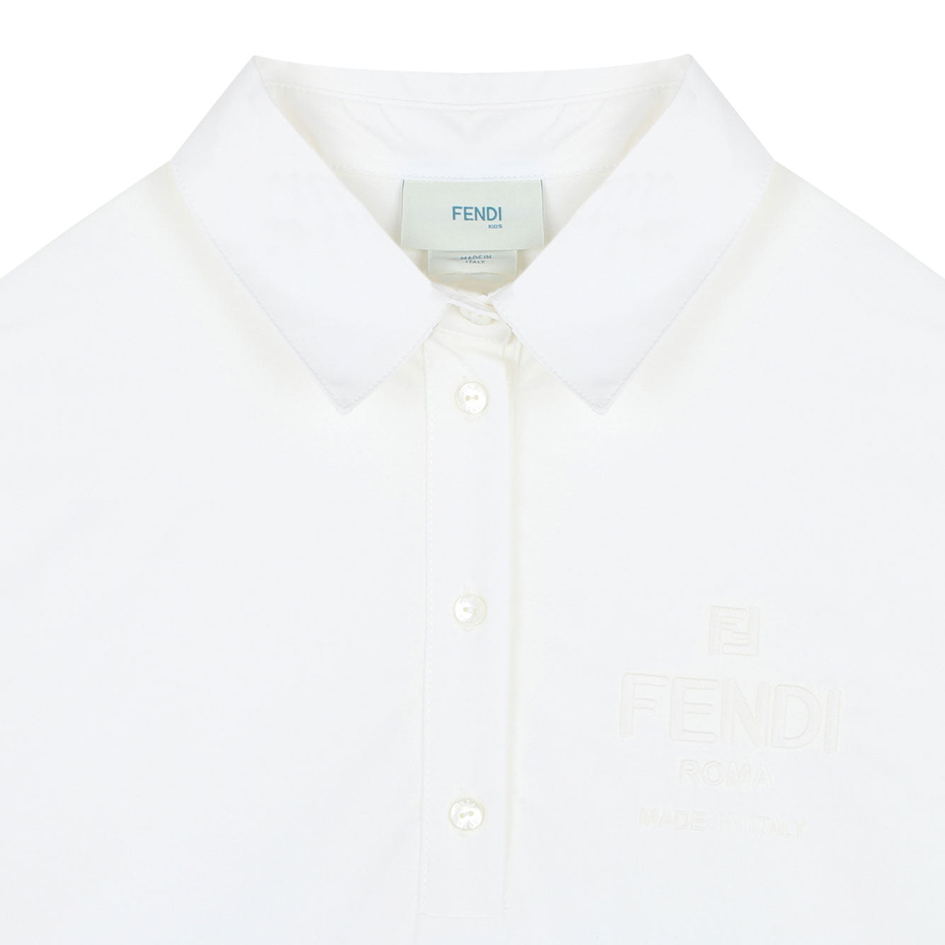 FENDI Cotton Trench Dress for Girls