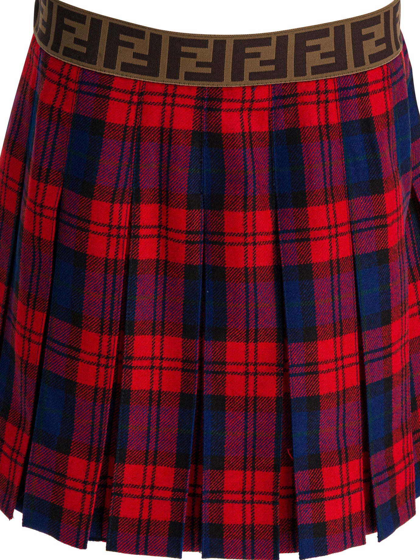 FENDI KIDS Mini Virgin Wool Skirt for Girls