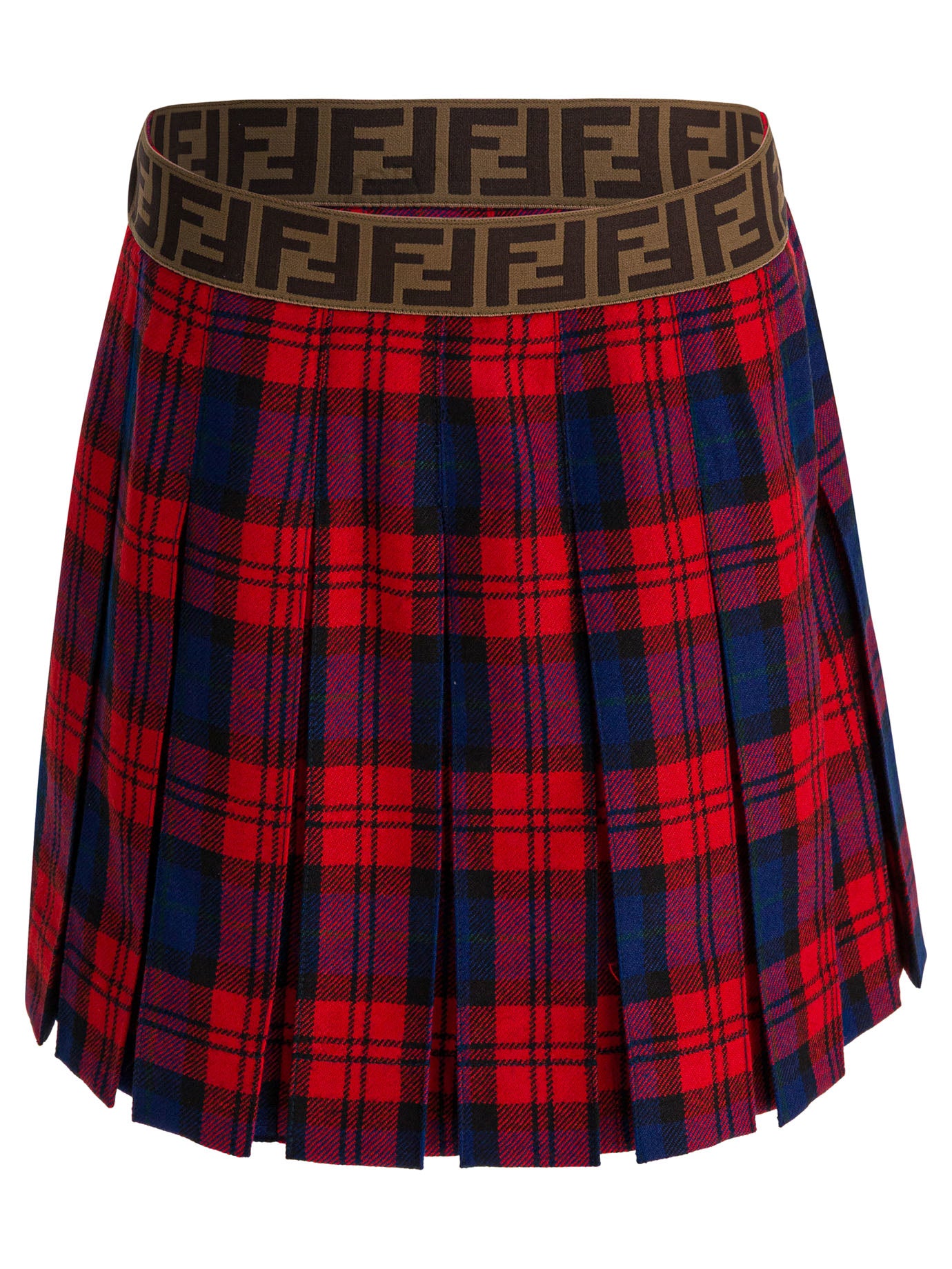 FENDI KIDS Mini Virgin Wool Skirt for Girls