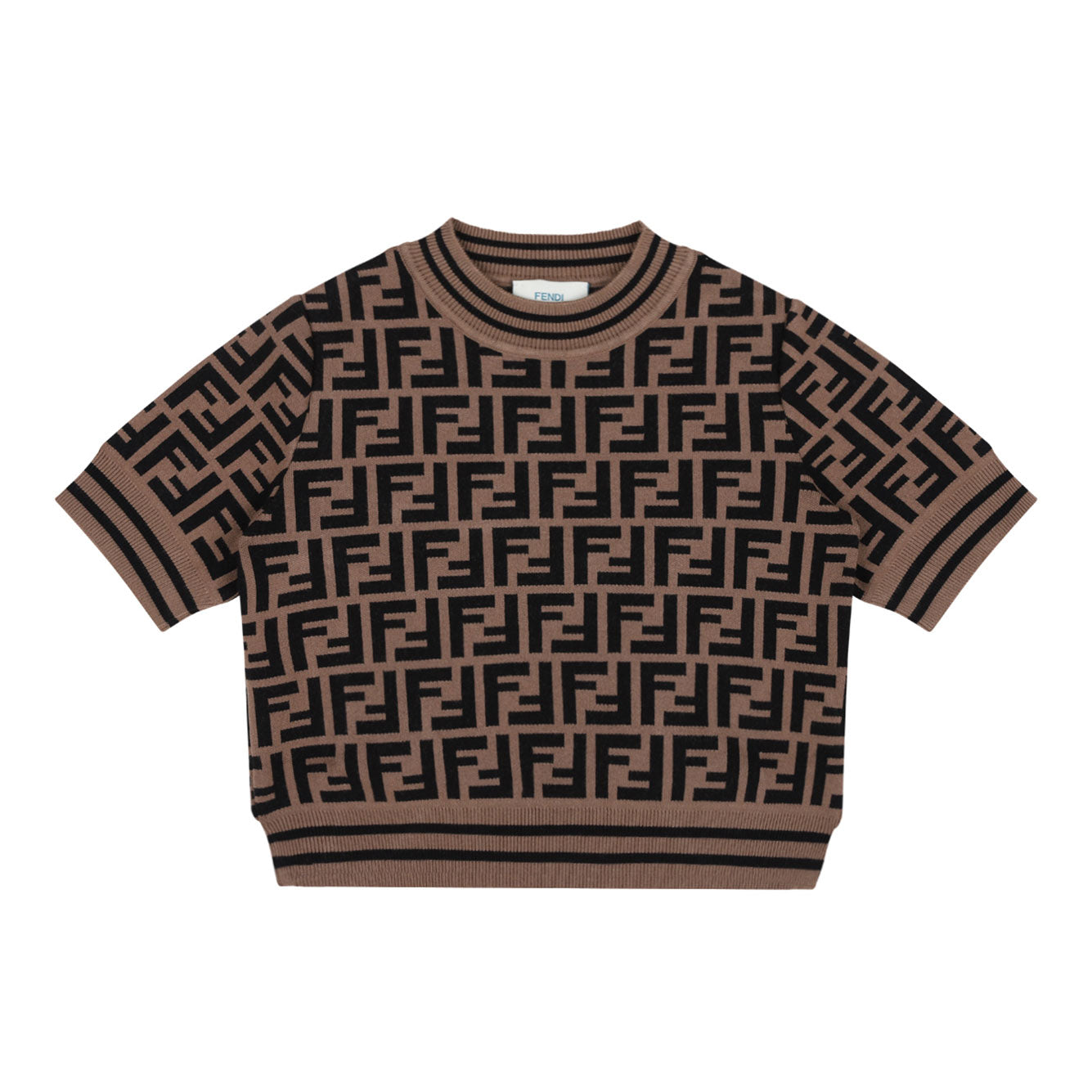 FENDI KIDS Zucca Print Mini Top for Boys