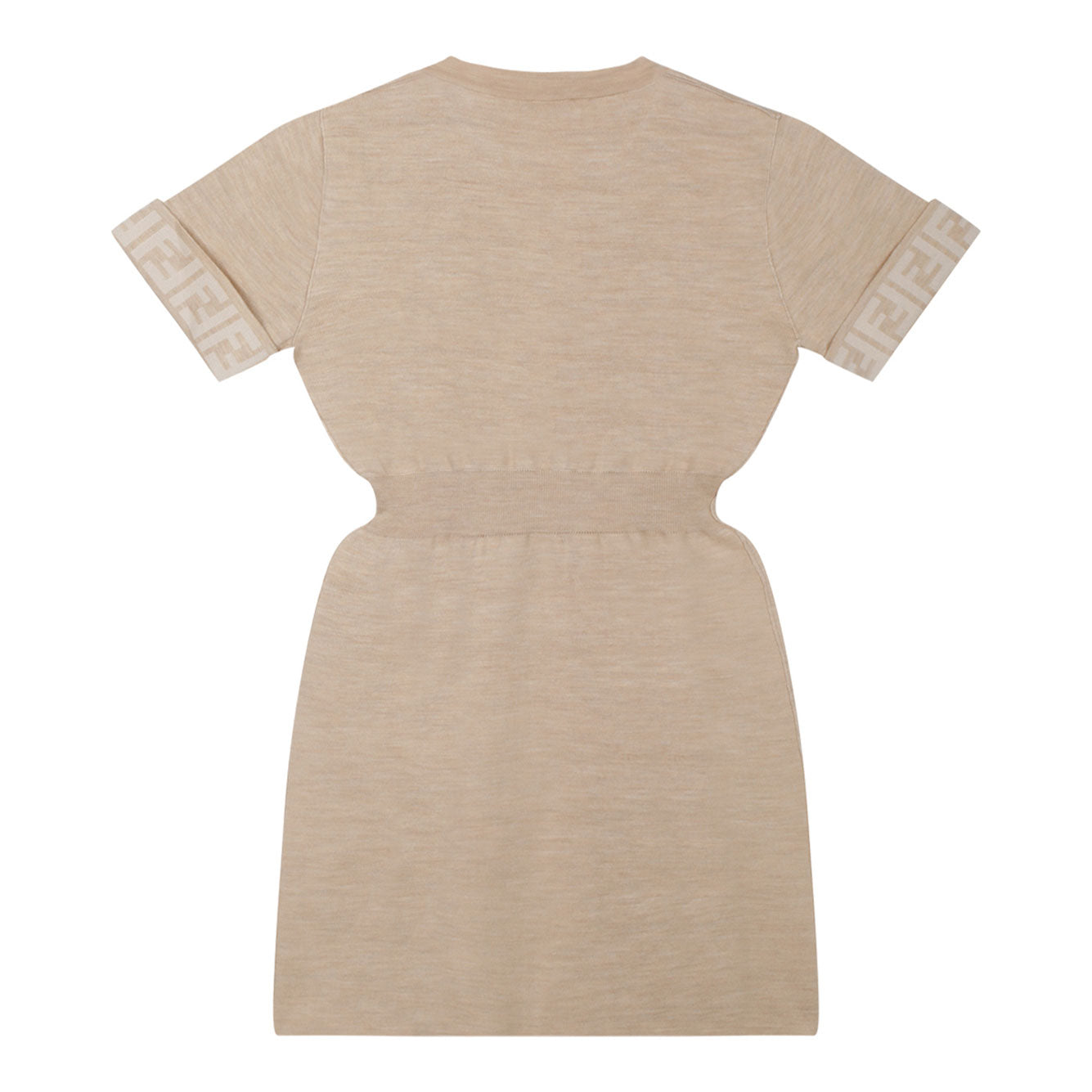 FENDI KIDS Chic Wool Blend Dress for Girls - FW24 Collection
