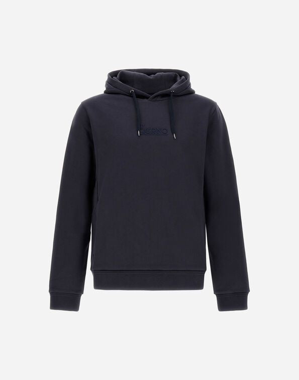 HERNO Logo Cotton Hoodie for Men - SS25 Collection