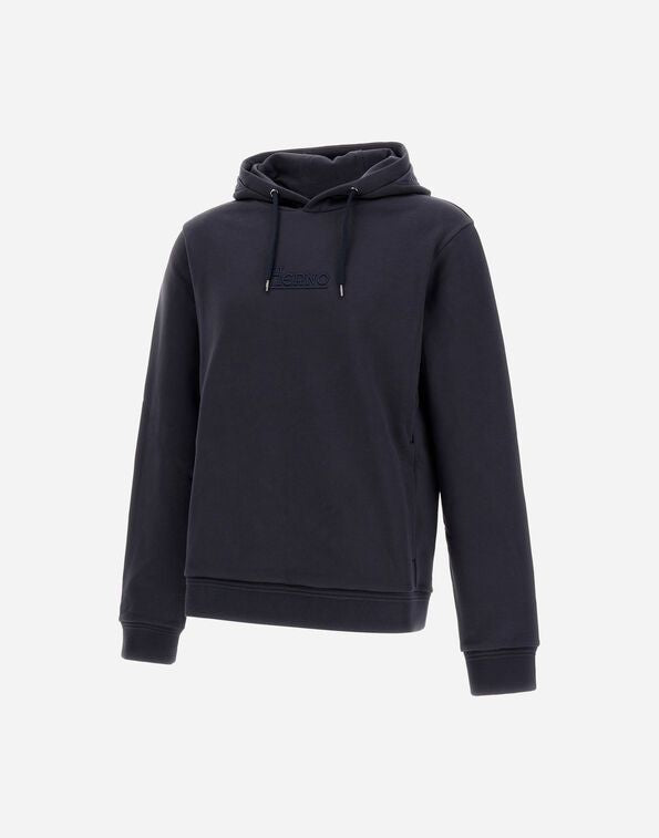 HERNO Logo Cotton Hoodie for Men - SS25 Collection