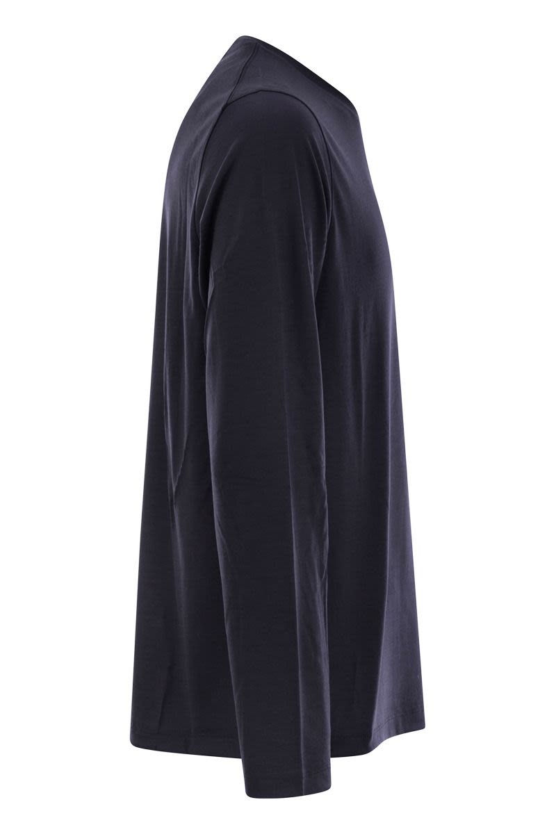 HERNO Men's Regular Fit Wool T-Shirt