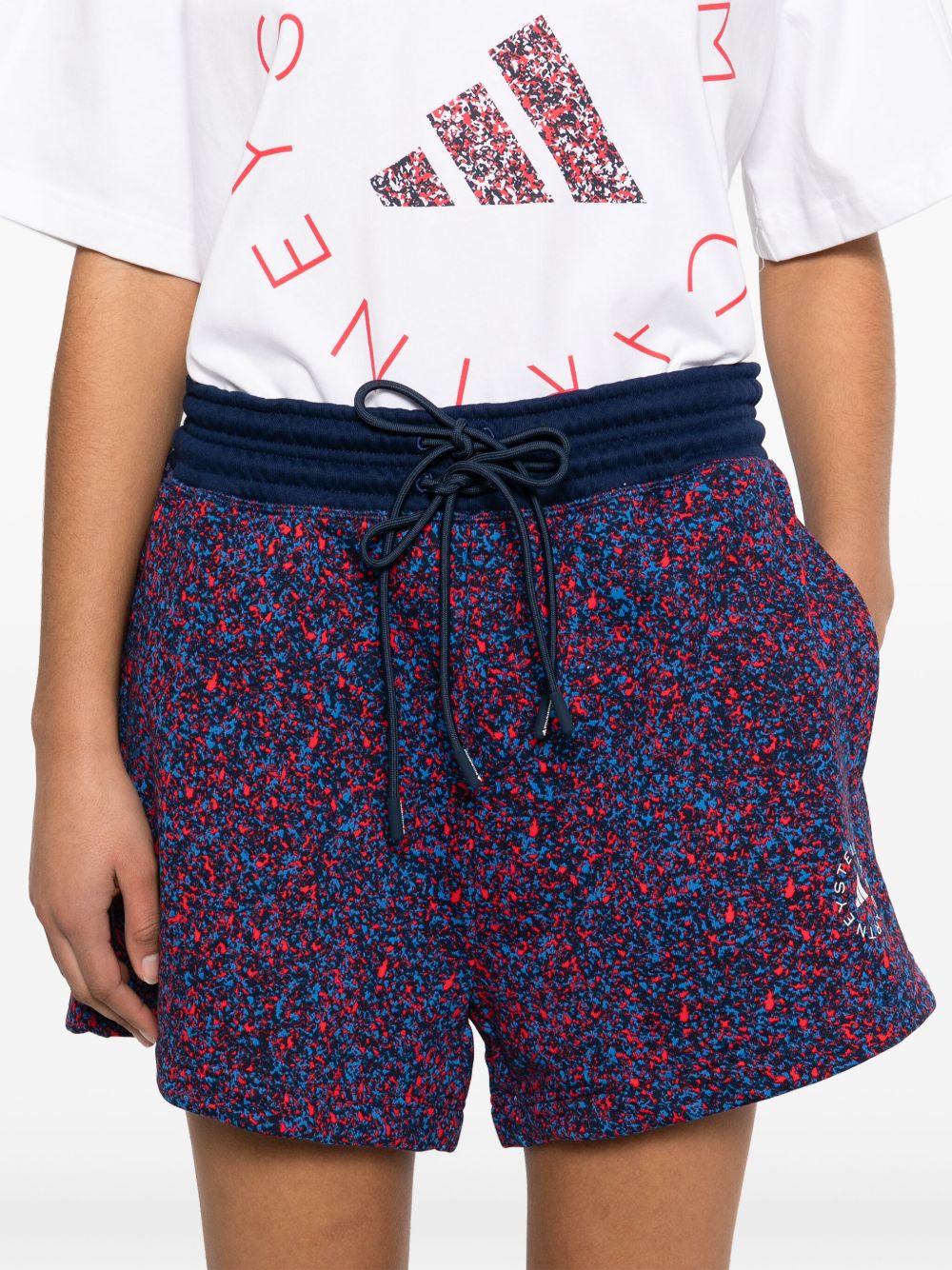 ADIDAS BY STELLA MCCARTNEY Cotton Logo Mini Shorts
