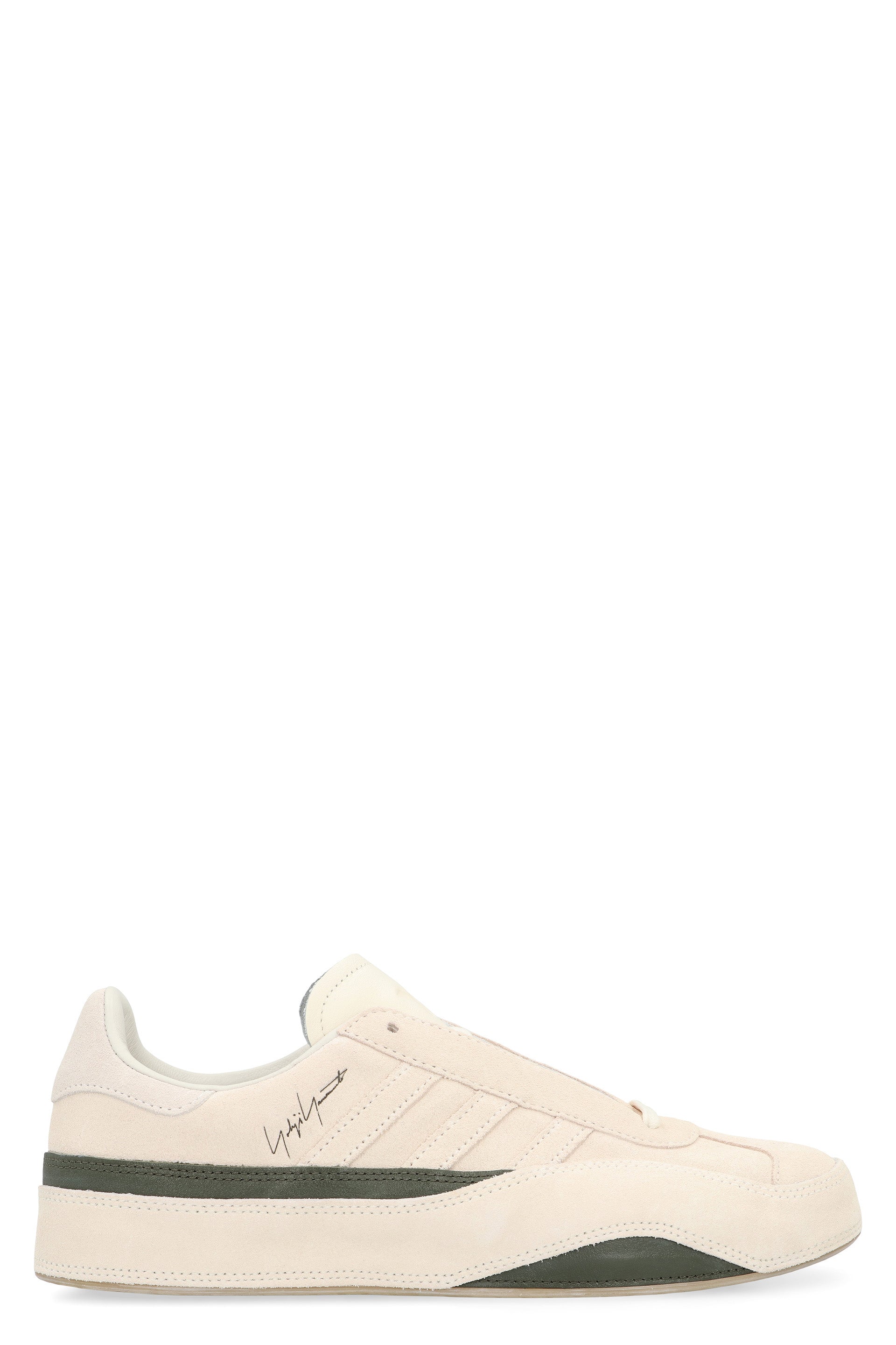 Y-3 Low-Top Suede Sneakers with Contrasting Leather Inserts