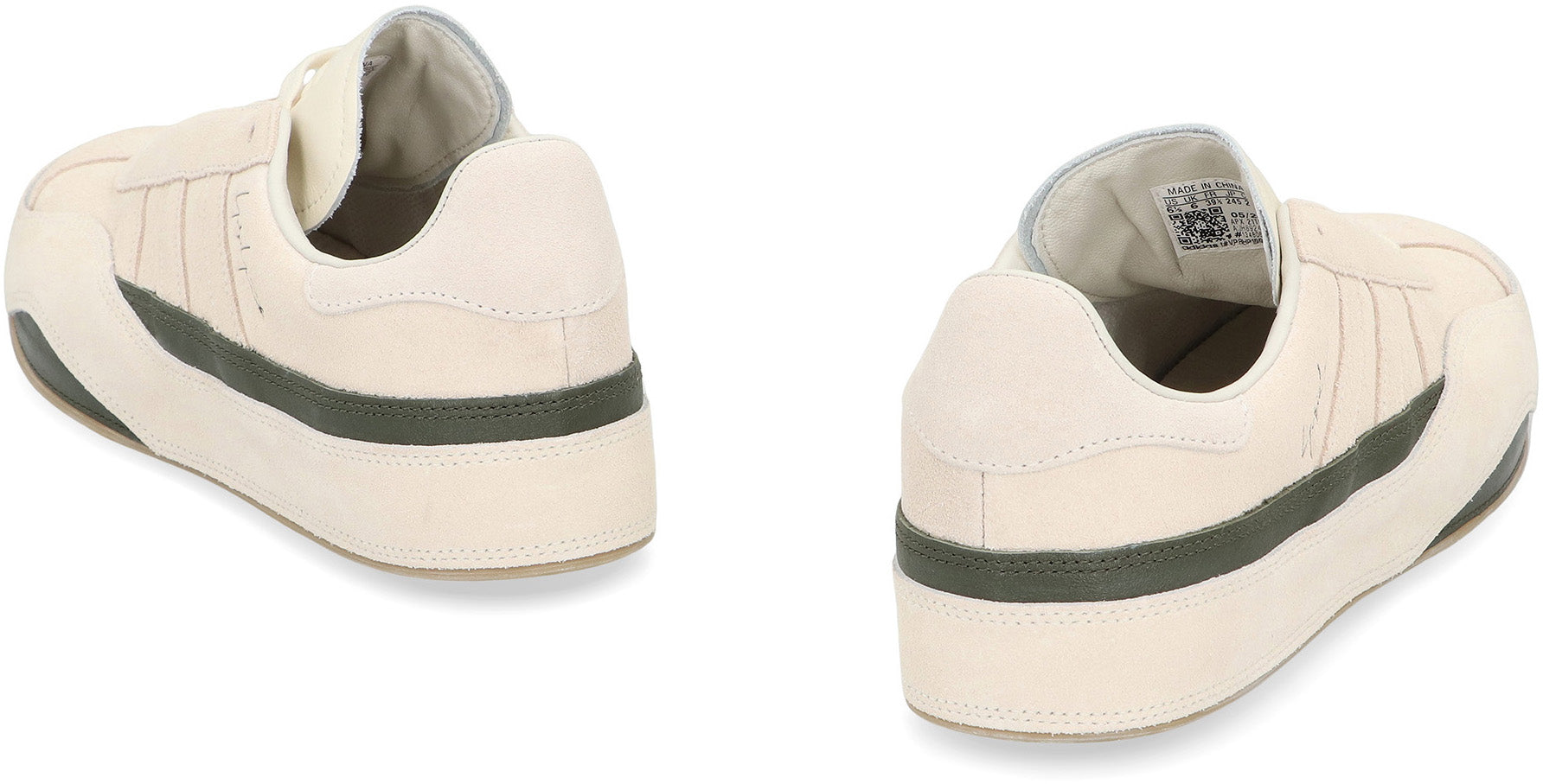 Y-3 Low-Top Suede Sneakers with Contrasting Leather Inserts